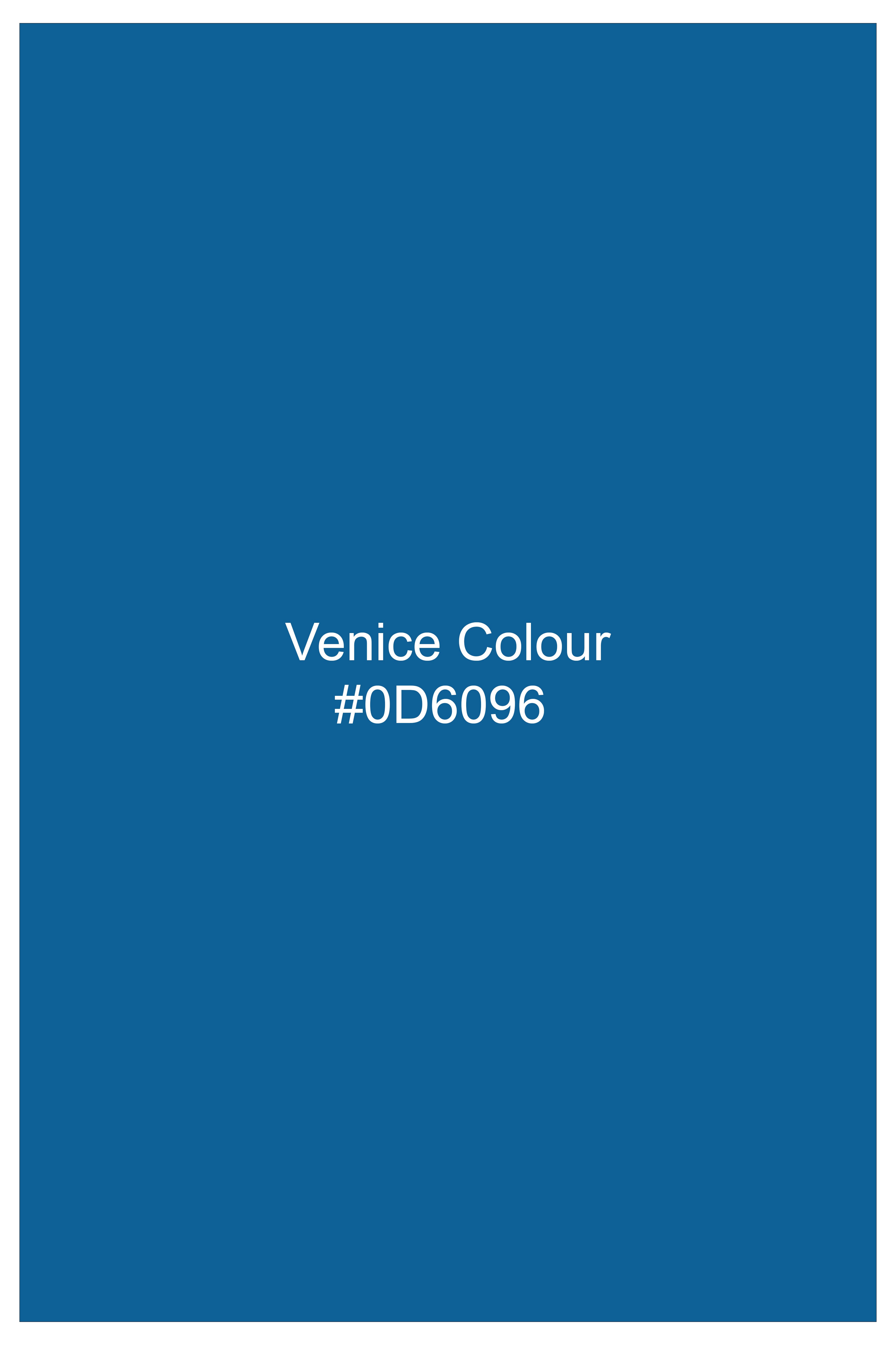 Orvian-Venice Blue Velvet Peak Lapel Tuxedo Suit