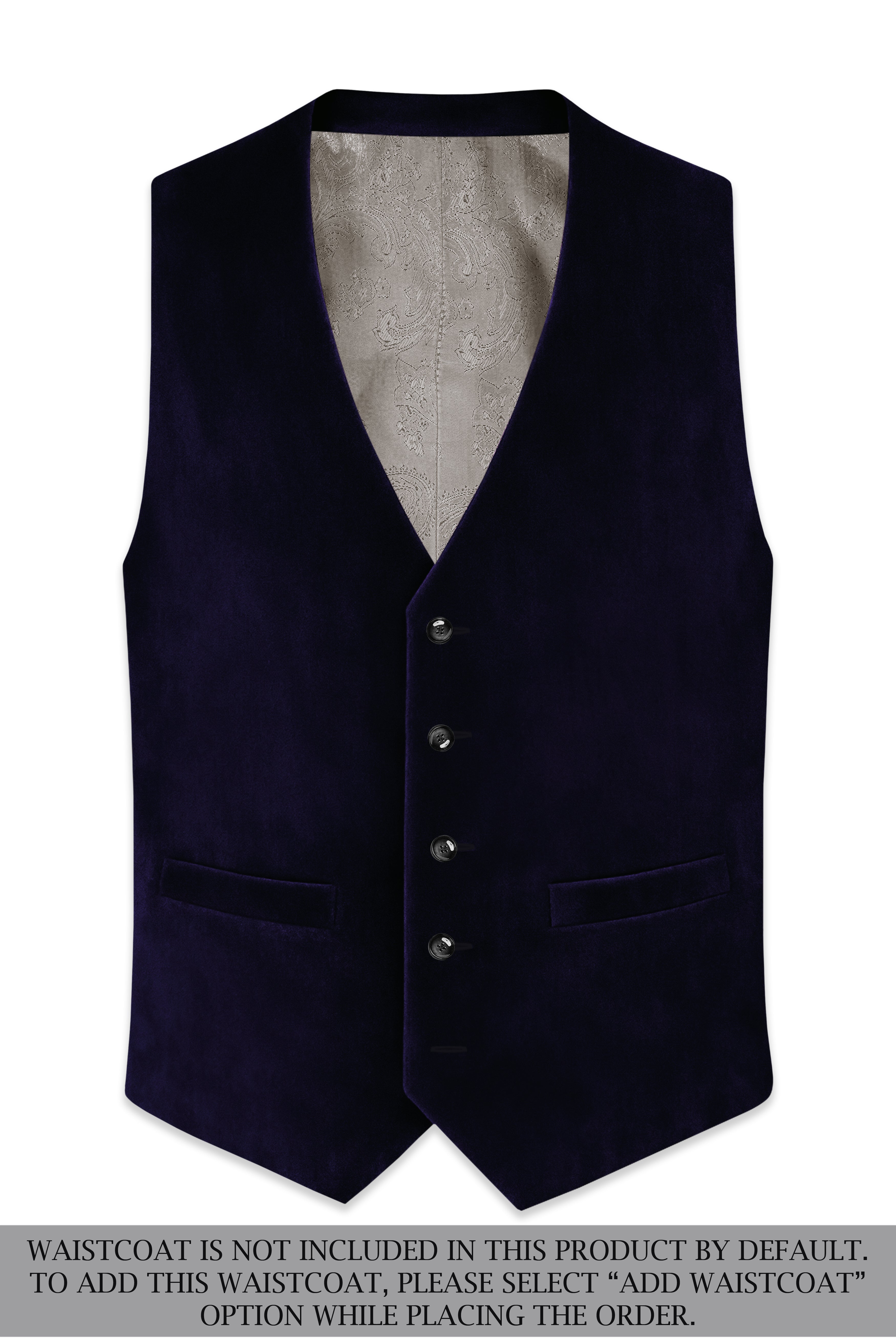 Virelle-Russian Purple Velvet Peak Lapel Tuxedo Suit