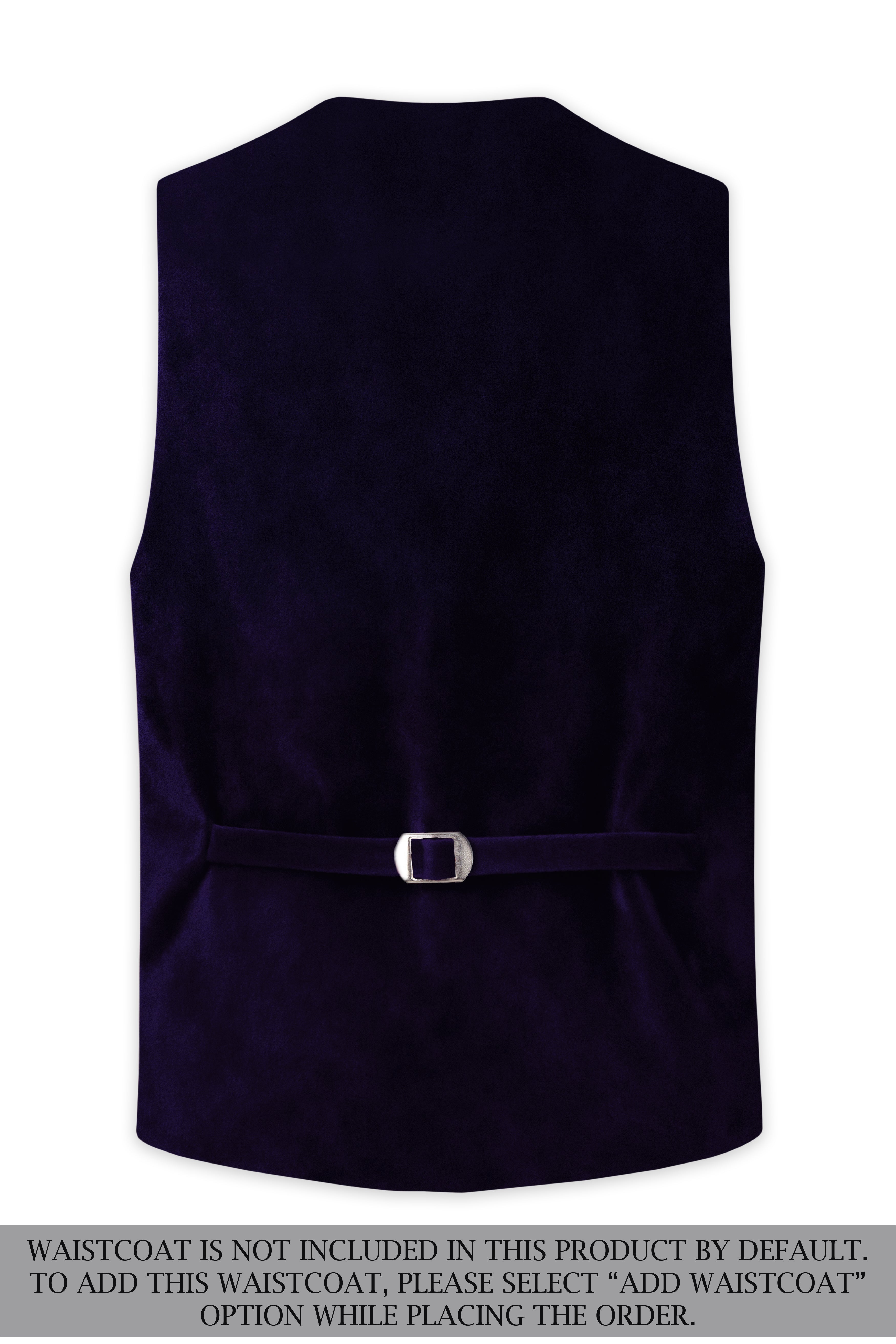 Virelle-Russian Purple Velvet Peak Lapel Tuxedo Suit