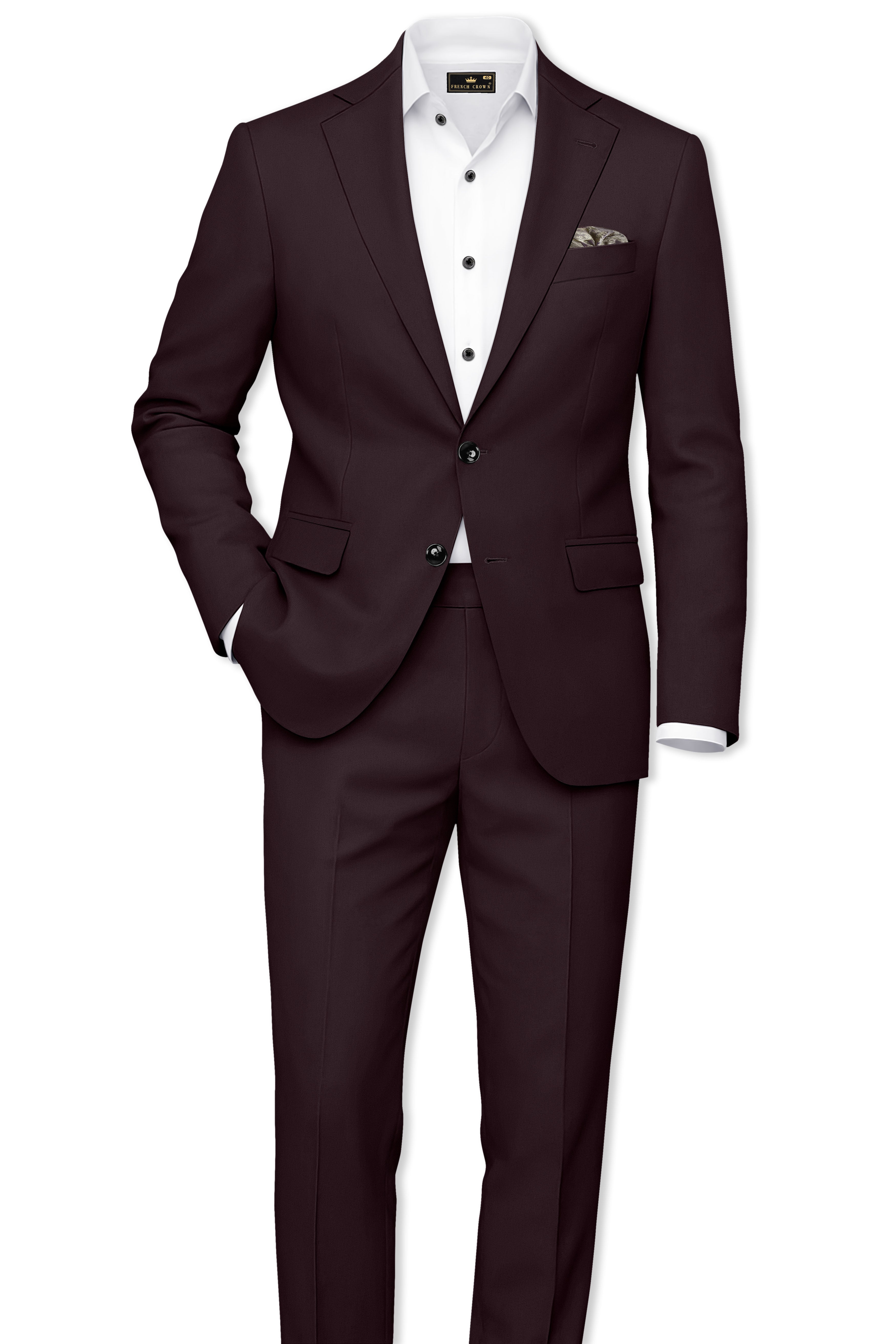 Imperial-Seal Brown Slight Stretch Subtle Sheen Poly-Viscose Single Breasted Suit ST5470-SB-36, ST5470-SB-38, ST5470-SB-40, ST5470-SB-42, ST5470-SB-44, ST5470-SB-46, ST5470-SB-48, ST5470-SB-50, ST5470-SB-52, ST5470-SB-54, ST5470-SB-56, ST5470-SB-58, ST5470-SB-60

