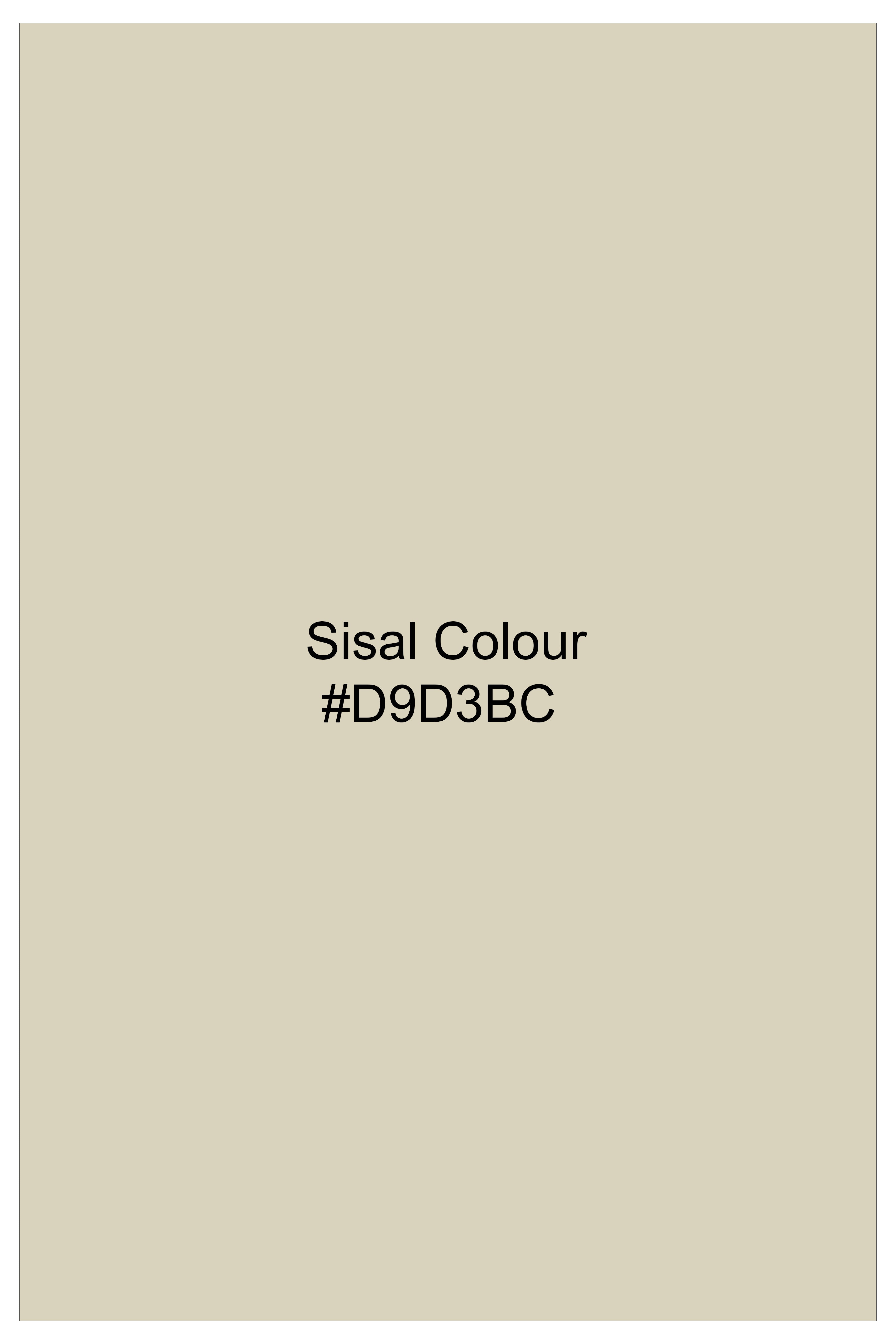 Ivory-Sisal Cream Slight Stretch Subtle Sheen Poly-Viscose Single Breasted Suit