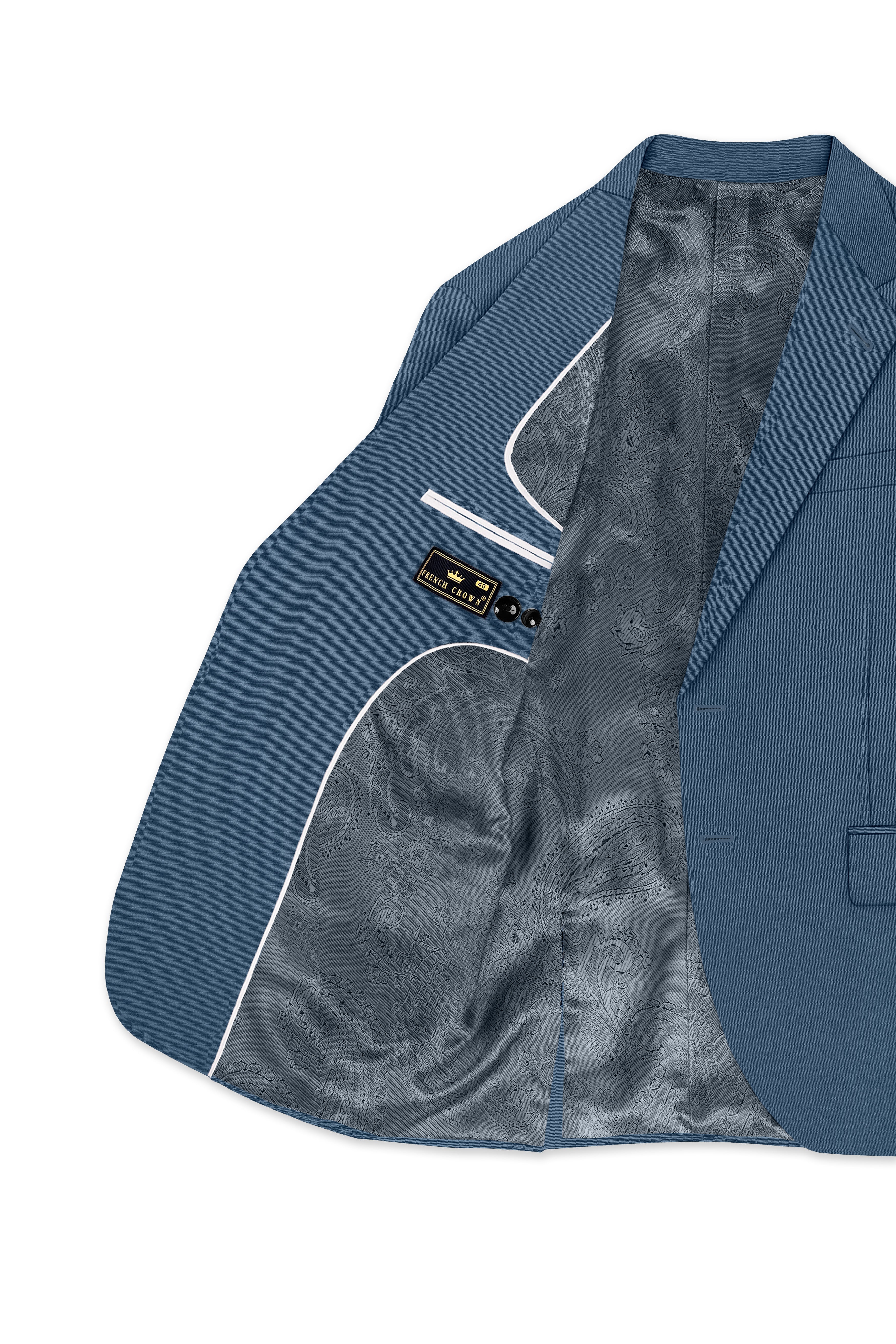 Azure-Nile Blue Slight Stretch Subtle Sheen Poly-Viscose Single Breasted Suit ST5482-SB-36, ST5482-SB-38, ST5482-SB-40, ST5482-SB-42, ST5482-SB-44, ST5482-SB-46, ST5482-SB-48, ST5482-SB-50, ST5482-SB-52, ST5482-SB-54, ST5482-SB-56, ST5482-SB-58, ST5482-SB-60
