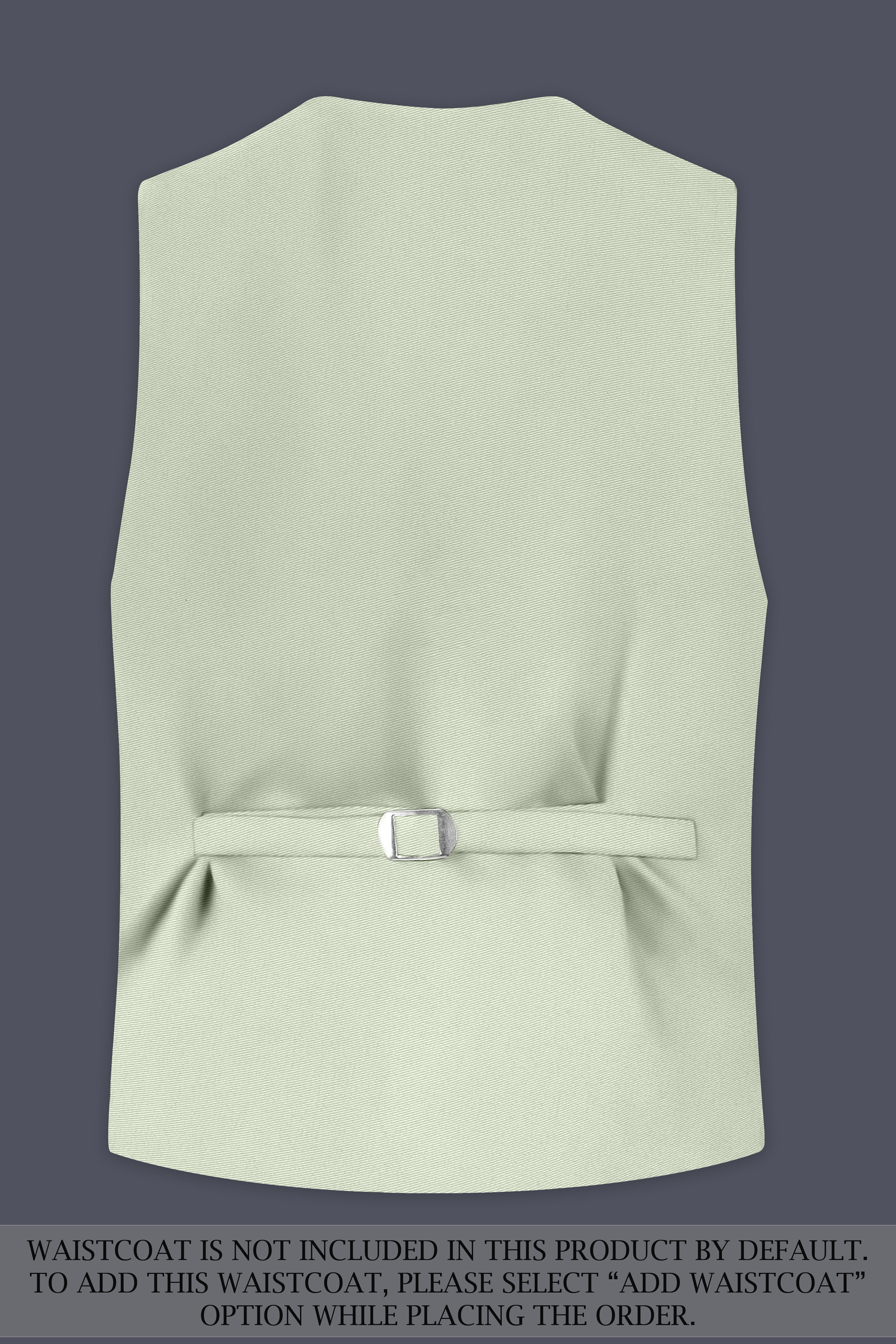 Breeze-Mint Green Solid Premium Poly-Viscose Single Breasted Suit