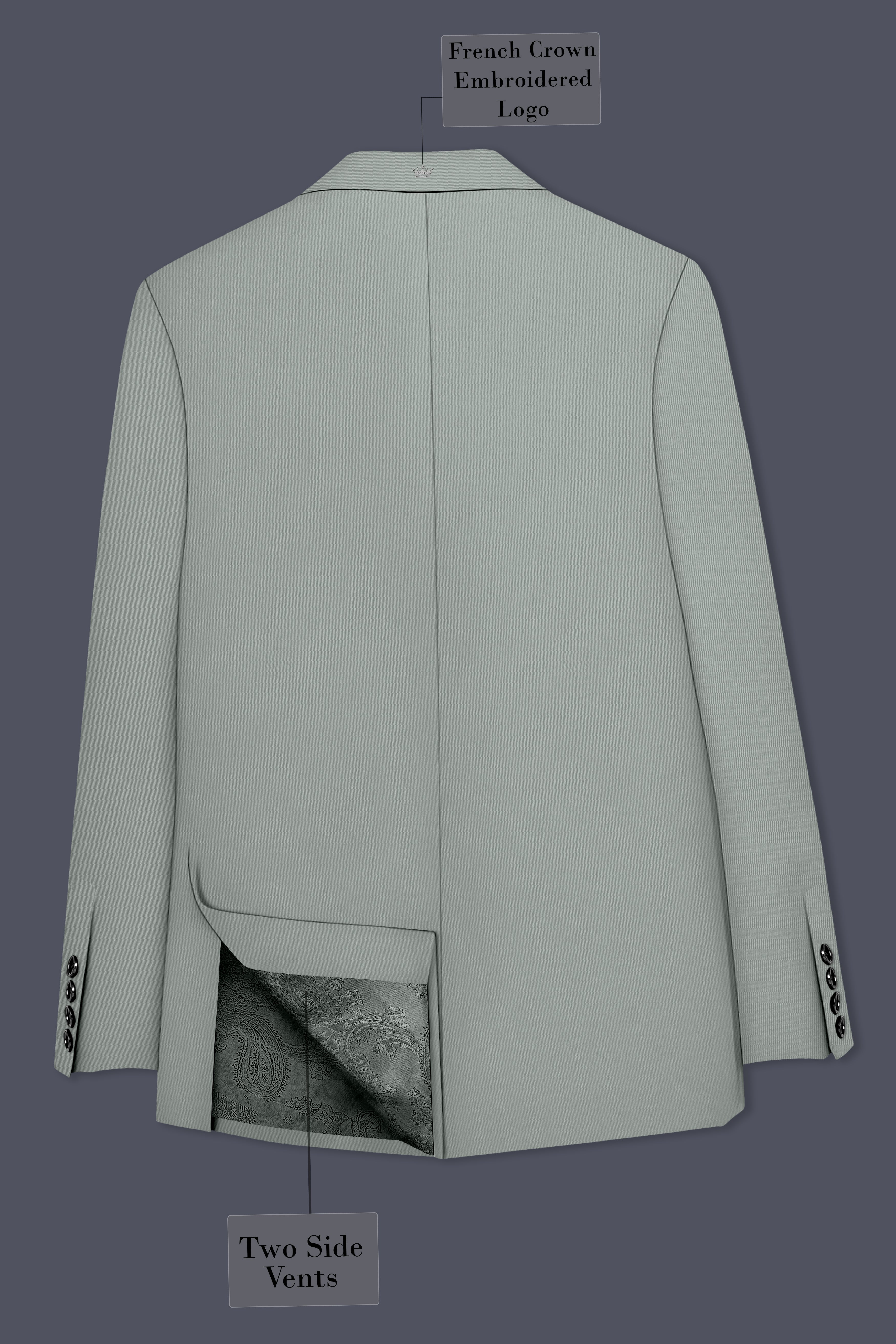 Beryl-Regent Green Slight Stretch Subtle Sheen Poly-Viscose Double Breasted Suit ST5491-DB-36, ST5491-DB-38, ST5491-DB-40, ST5491-DB-42, ST5491-DB-44, ST5491-DB-46, ST5491-DB-48, ST5491-DB-50, ST5491-DB-52, ST5491-DB-54, ST5491-DB-56, ST5491-DB-58, ST5491-DB-60
