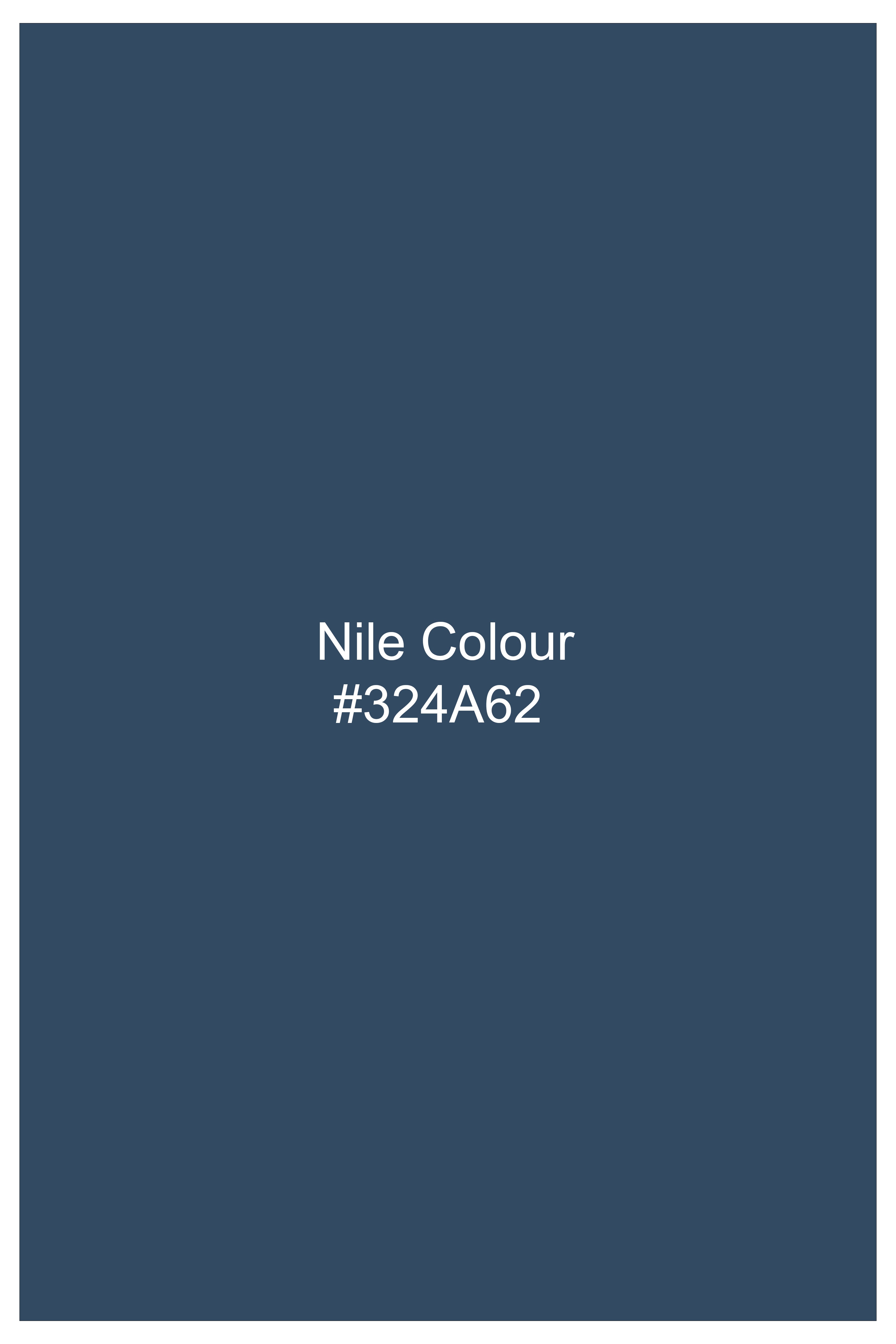 Azure-Nile Blue Slight Stretch Subtle Sheen Poly-Viscose Double Breasted Suit