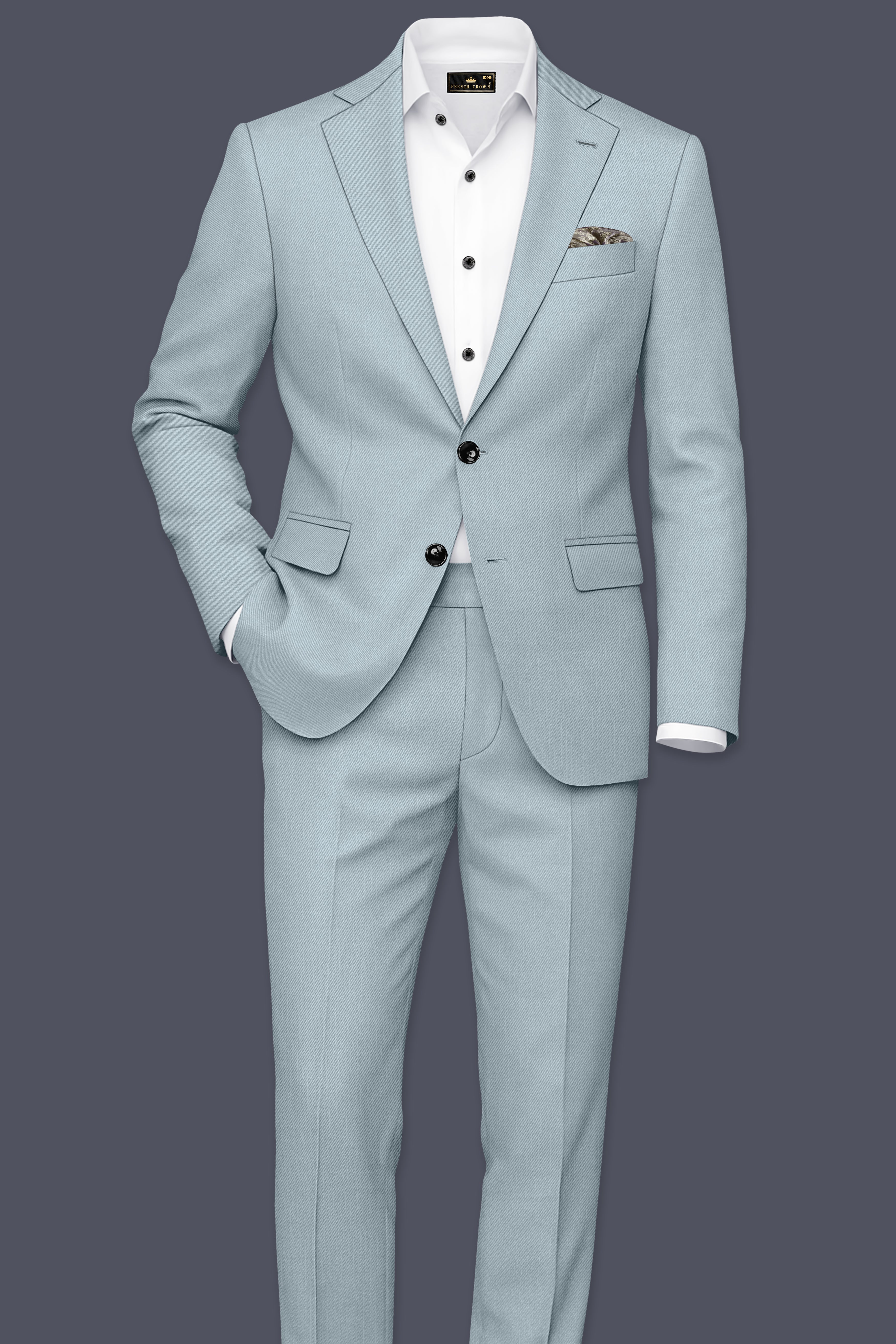 Valtor-Pewter Gray Wool Rich Slight Stretch Single Breasted Suit ST5498-SB-36, ST5498-SB-38, ST5498-SB-40, ST5498-SB-42, ST5498-SB-44, ST5498-SB-46, ST5498-SB-48, ST5498-SB-50, ST5498-SB-52, ST5498-SB-54, ST5498-SB-56, ST5498-SB-58, ST5498-SB-60
