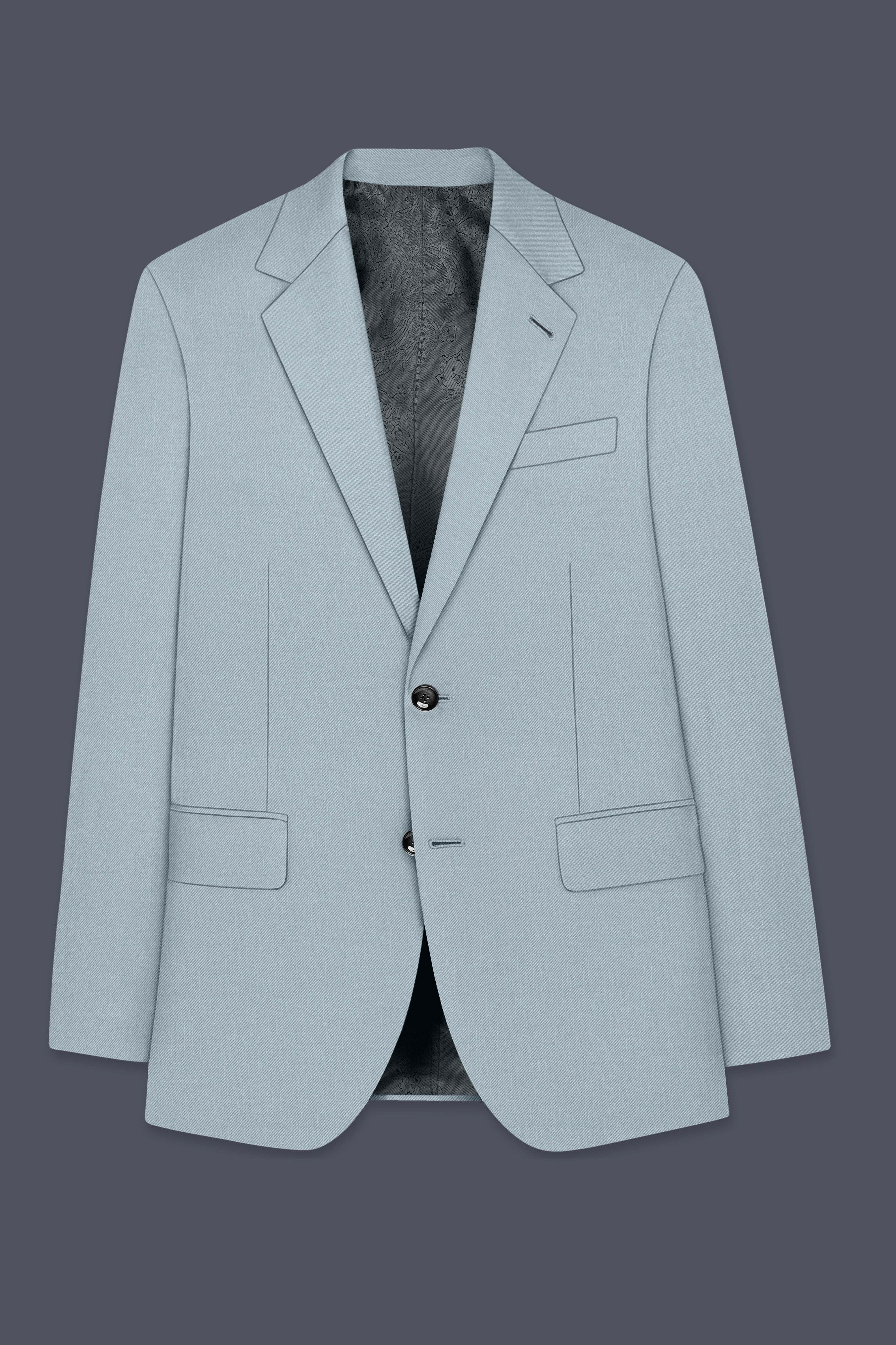 Valtor-Pewter Gray Wool Rich Slight Stretch Single Breasted Suit ST5498-SB-36, ST5498-SB-38, ST5498-SB-40, ST5498-SB-42, ST5498-SB-44, ST5498-SB-46, ST5498-SB-48, ST5498-SB-50, ST5498-SB-52, ST5498-SB-54, ST5498-SB-56, ST5498-SB-58, ST5498-SB-60

