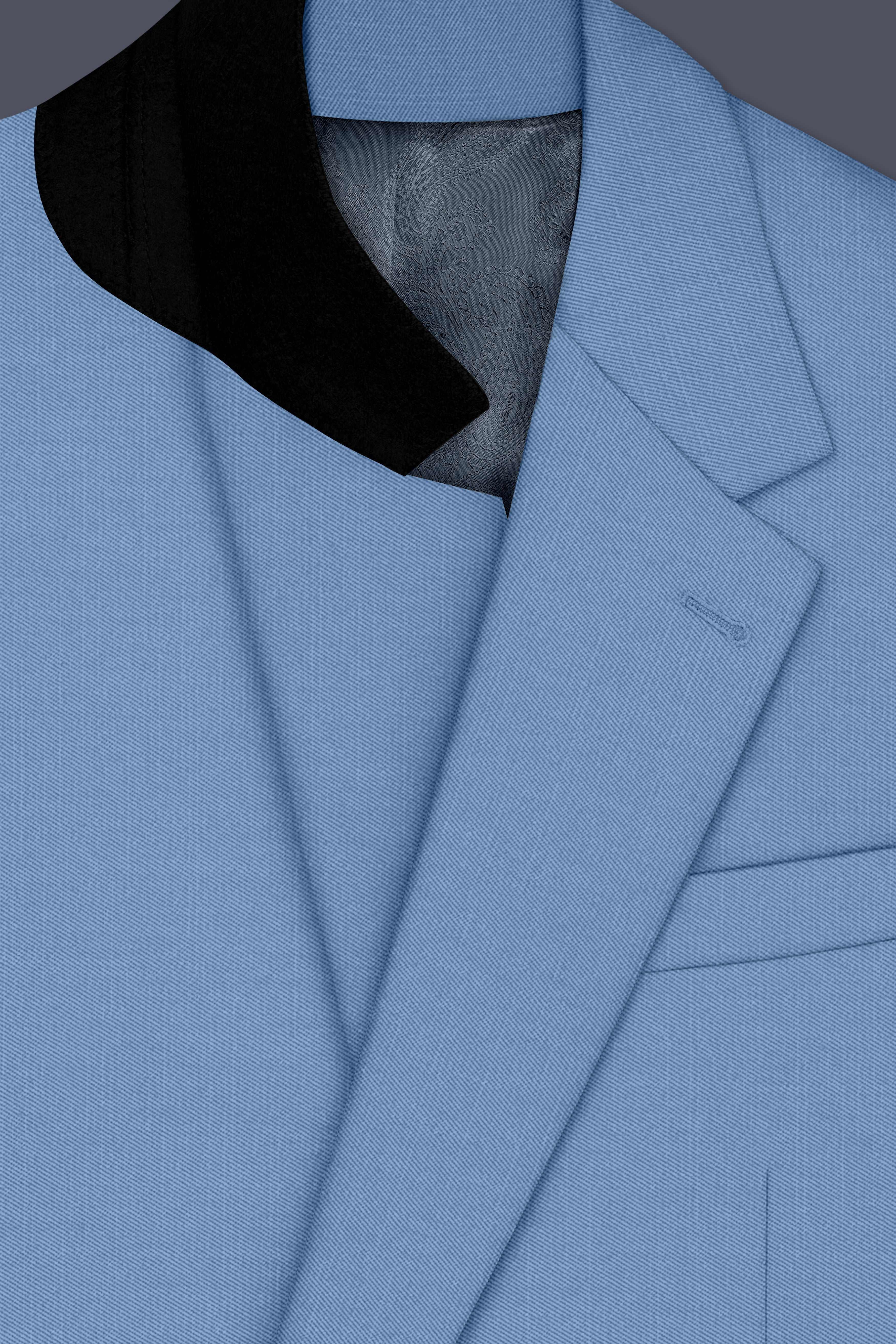 Azure-Glaucous Blue Wool Rich Slight Stretch Single Breasted Suit ST5499-SB-36, ST5499-SB-38, ST5499-SB-40, ST5499-SB-42, ST5499-SB-44, ST5499-SB-46, ST5499-SB-48, ST5499-SB-50, ST5499-SB-52, ST5499-SB-54, ST5499-SB-56, ST5499-SB-58, ST5499-SB-60

