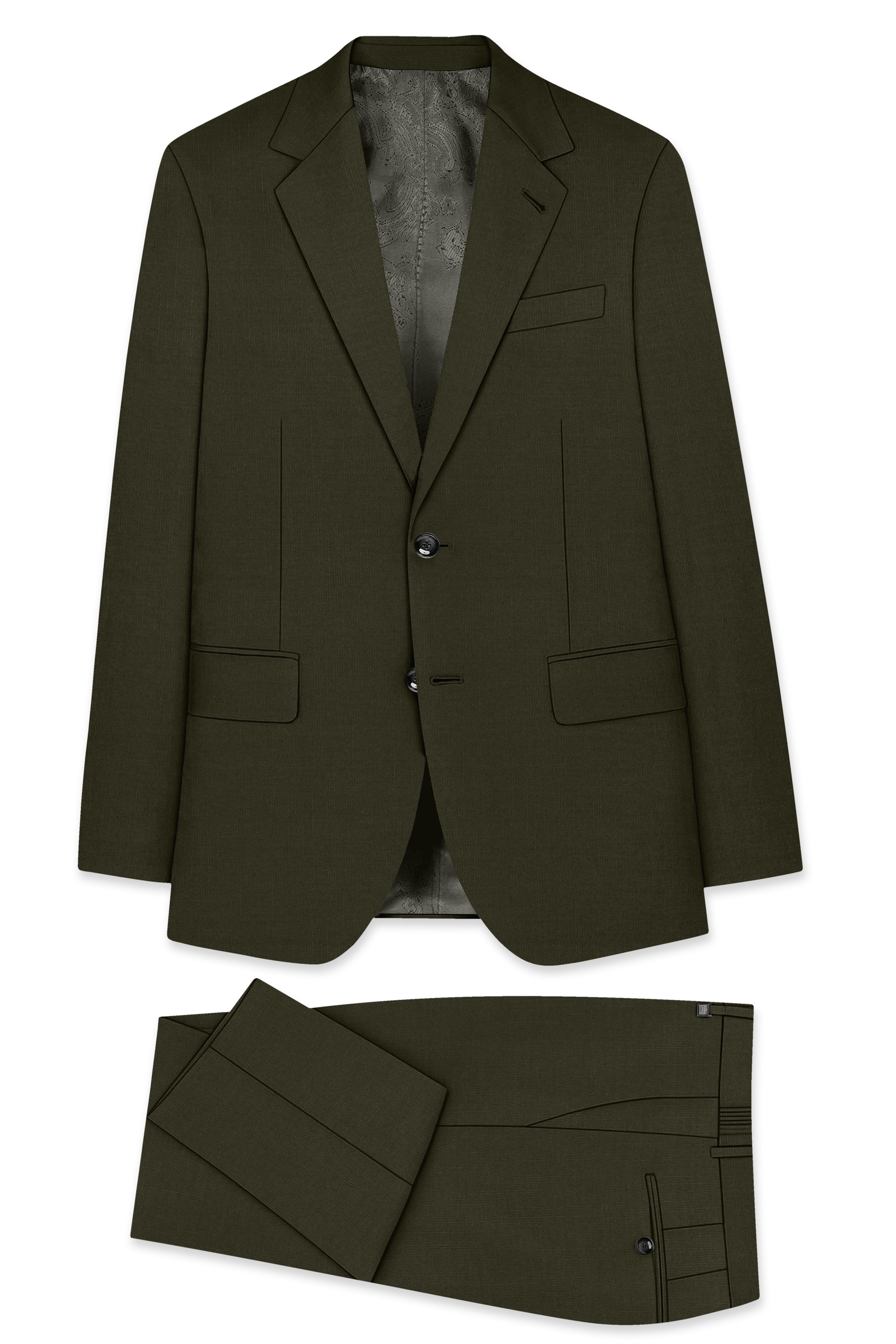 Mossley-Rangoon Green Wool Rich Slight Stretch Single Breasted Suit ST5500-SB-36, ST5500-SB-38, ST5500-SB-40, ST5500-SB-42, ST5500-SB-44, ST5500-SB-46, ST5500-SB-48, ST5500-SB-50, ST5500-SB-52, ST5500-SB-54, ST5500-SB-56, ST5500-SB-58, ST5500-SB-60
