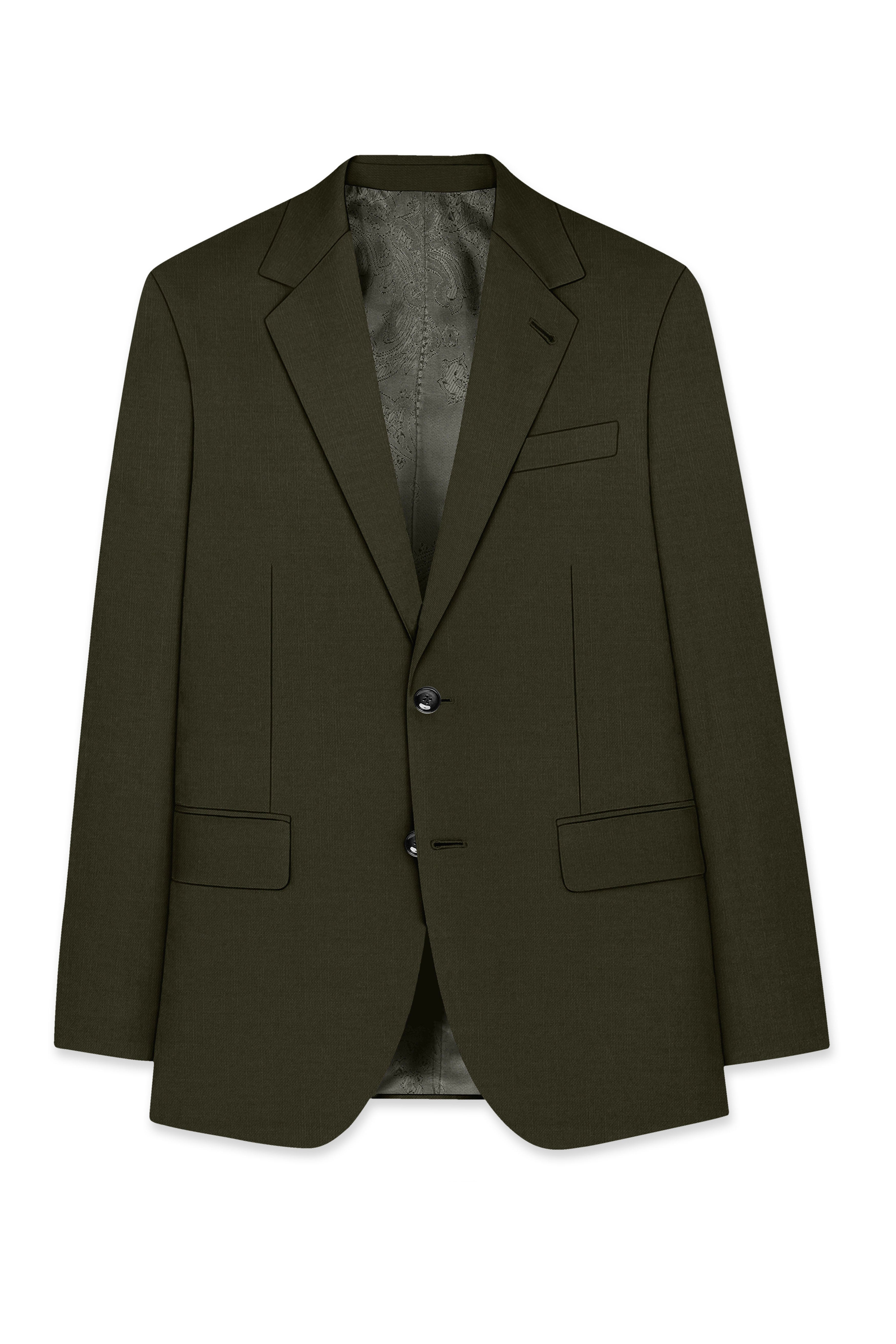 Mossley-Rangoon Green Wool Rich Slight Stretch Single Breasted Suit ST5500-SB-36, ST5500-SB-38, ST5500-SB-40, ST5500-SB-42, ST5500-SB-44, ST5500-SB-46, ST5500-SB-48, ST5500-SB-50, ST5500-SB-52, ST5500-SB-54, ST5500-SB-56, ST5500-SB-58, ST5500-SB-60
