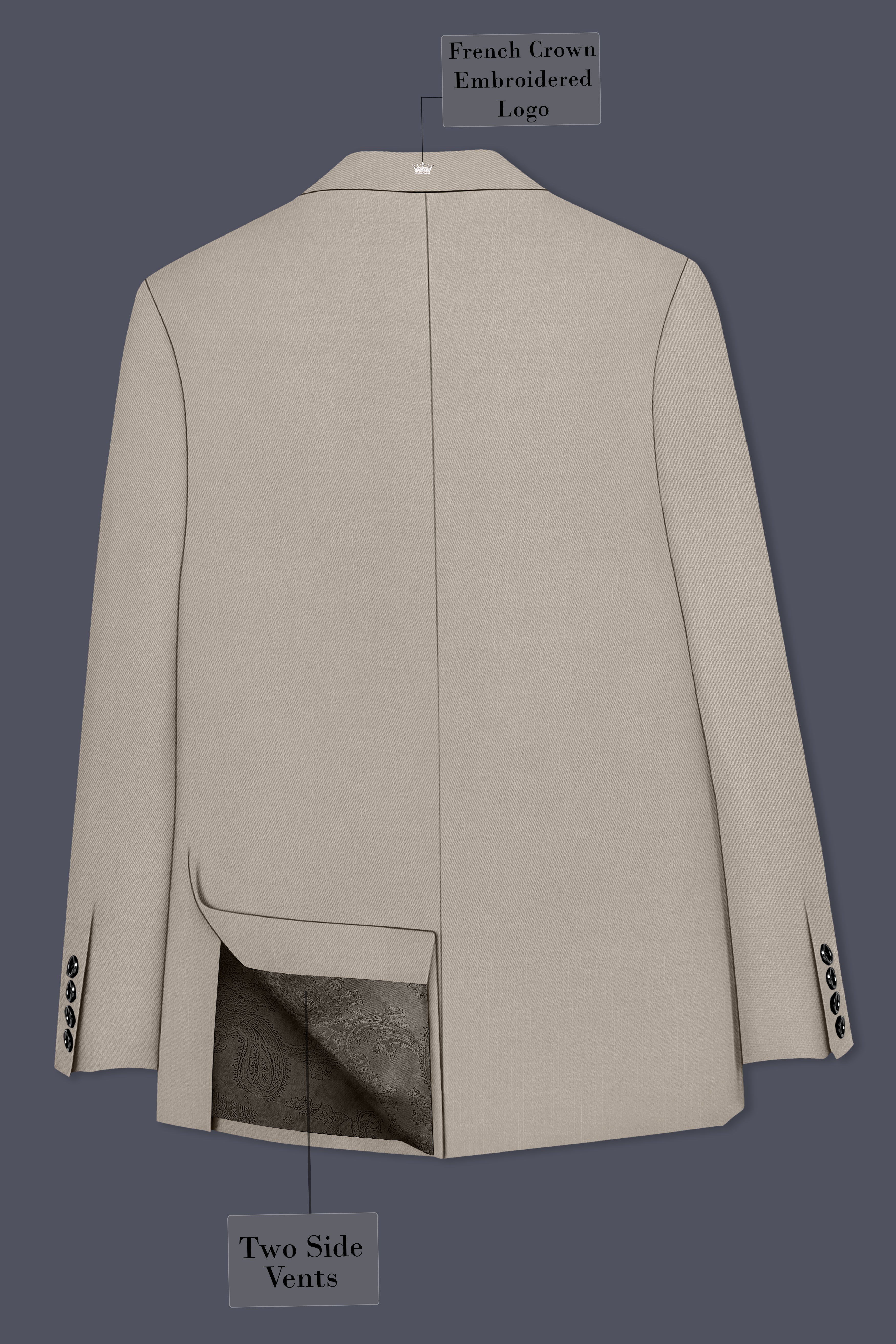 Sterling-Martini Cream Wool Rich Slight Stretch Single Breasted Suit ST5501-SB-36, ST5501-SB-38, ST5501-SB-40, ST5501-SB-42, ST5501-SB-44, ST5501-SB-46, ST5501-SB-48, ST5501-SB-50, ST5501-SB-52, ST5501-SB-54, ST5501-SB-56, ST5501-SB-58, ST5501-SB-60
