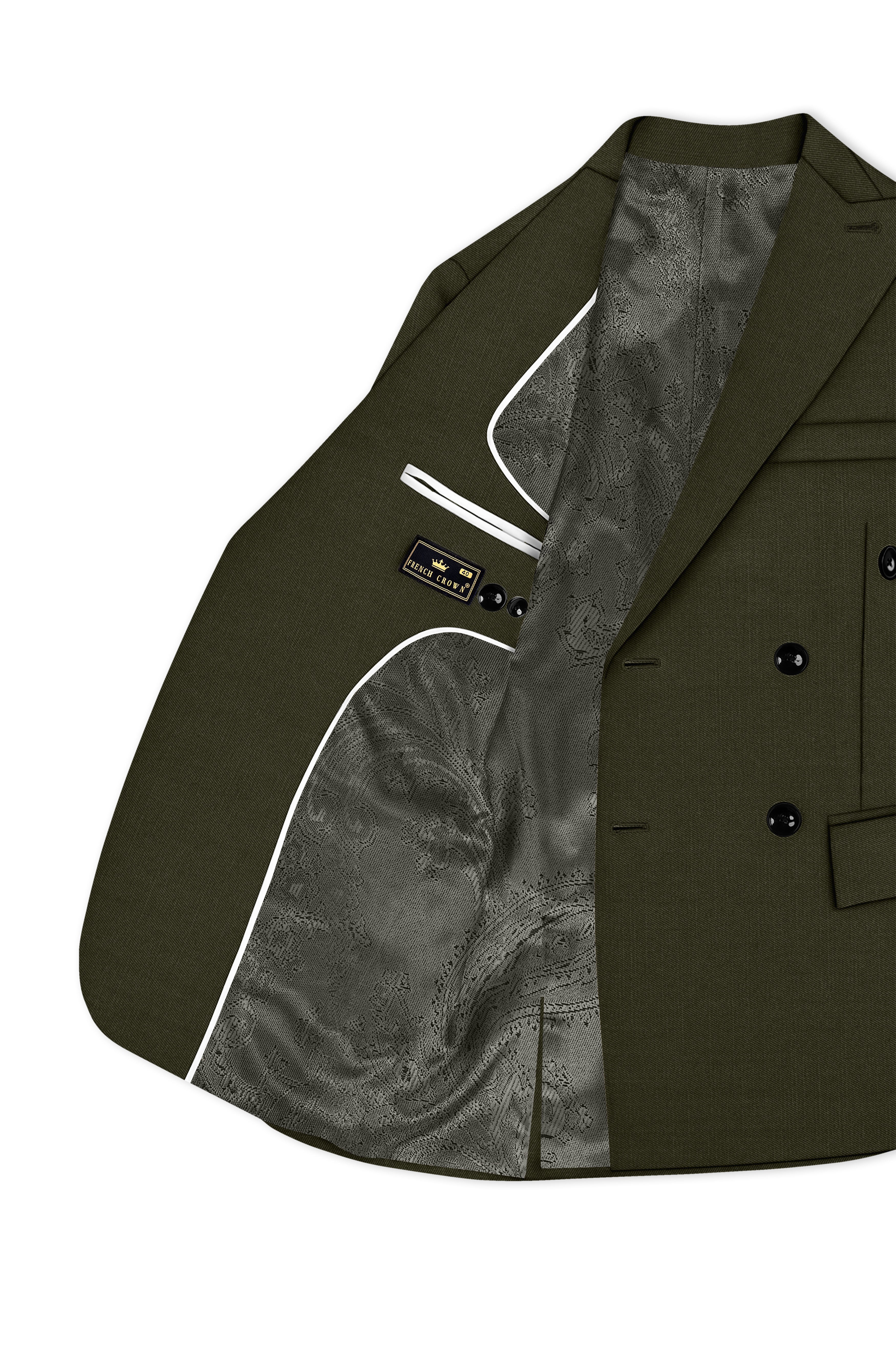 Mossley-Rangoon Green Wool Rich Slight Stretch Double Breasted Suit ST5509-DB-36, ST5509-DB-38, ST5509-DB-40, ST5509-DB-42, ST5509-DB-44, ST5509-DB-46, ST5509-DB-48, ST5509-DB-50, ST5509-DB-52, ST5509-DB-54, ST5509-DB-56, ST5509-DB-58, ST5509-DB-60
