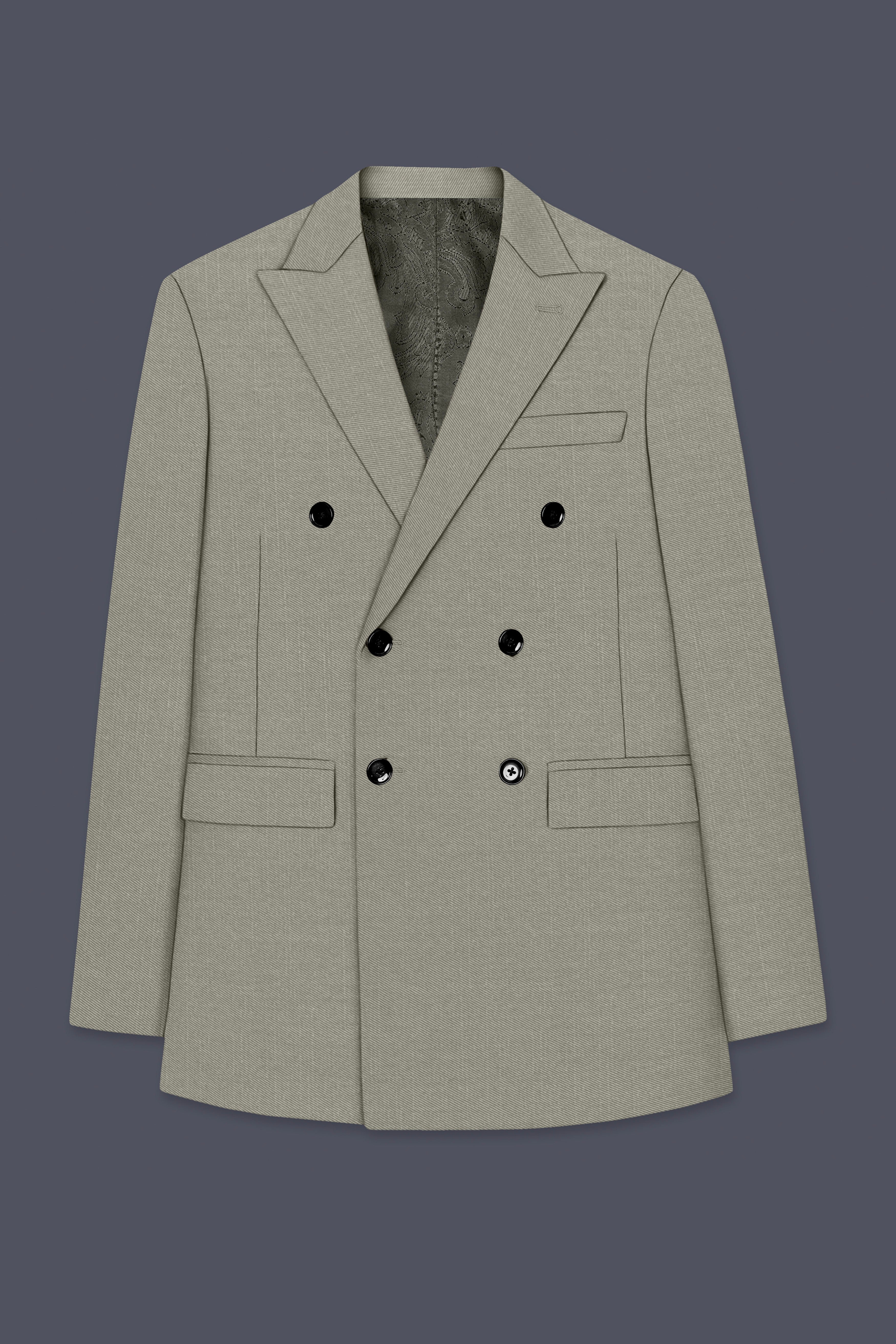 Viridian-Bandicoot Green Wool Rich Slight Stretch Double Breasted Suit ST5513-DB-36, ST5513-DB-38, ST5513-DB-40, ST5513-DB-42, ST5513-DB-44, ST5513-DB-46, ST5513-DB-48, ST5513-DB-50, ST5513-DB-52, ST5513-DB-54, ST5513-DB-56, ST5513-DB-58, ST5513-DB-60
