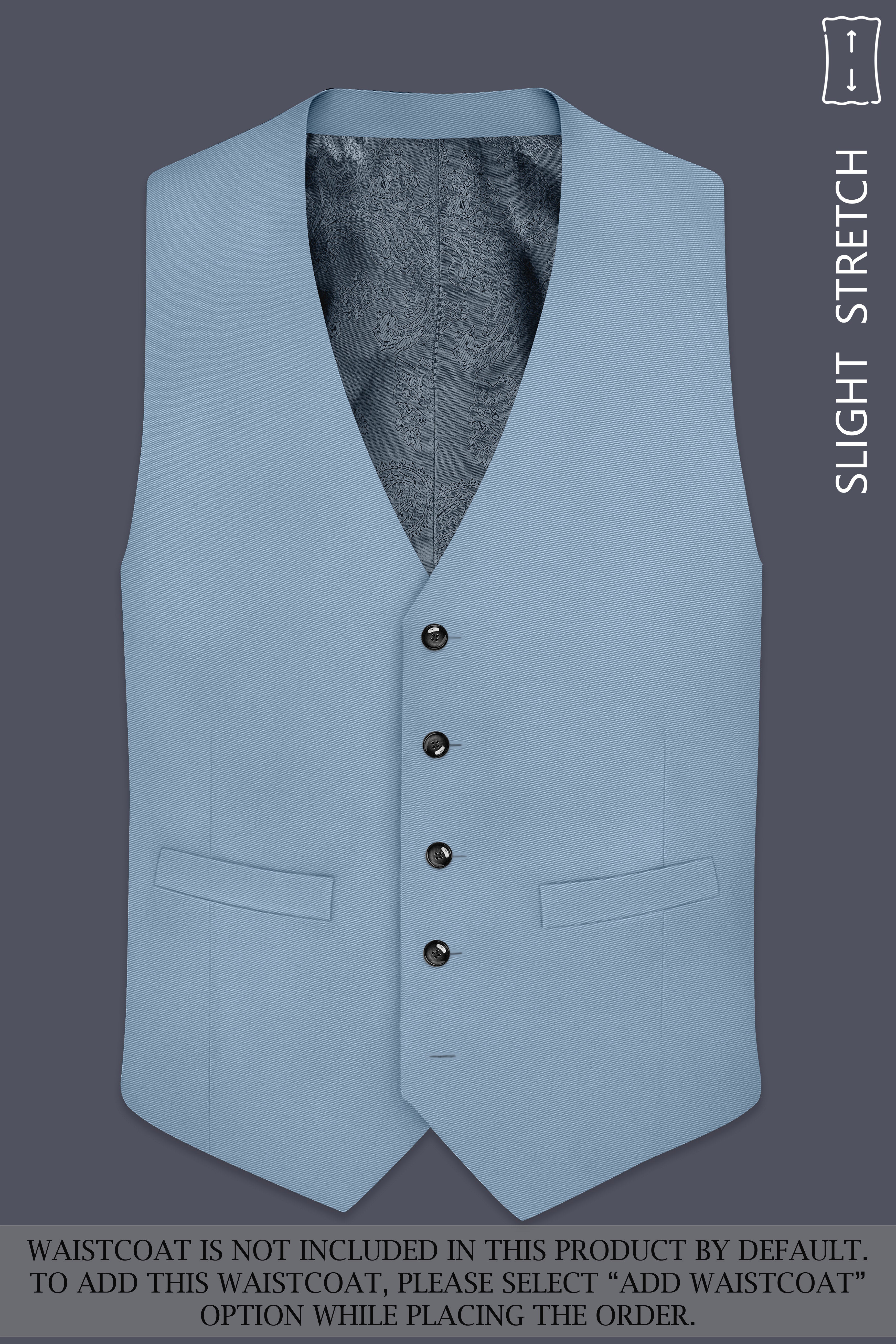 Velcian-Lynch Blue Slight Stretch Subtle Sheen Poly-Viscose Single Breasted Suit