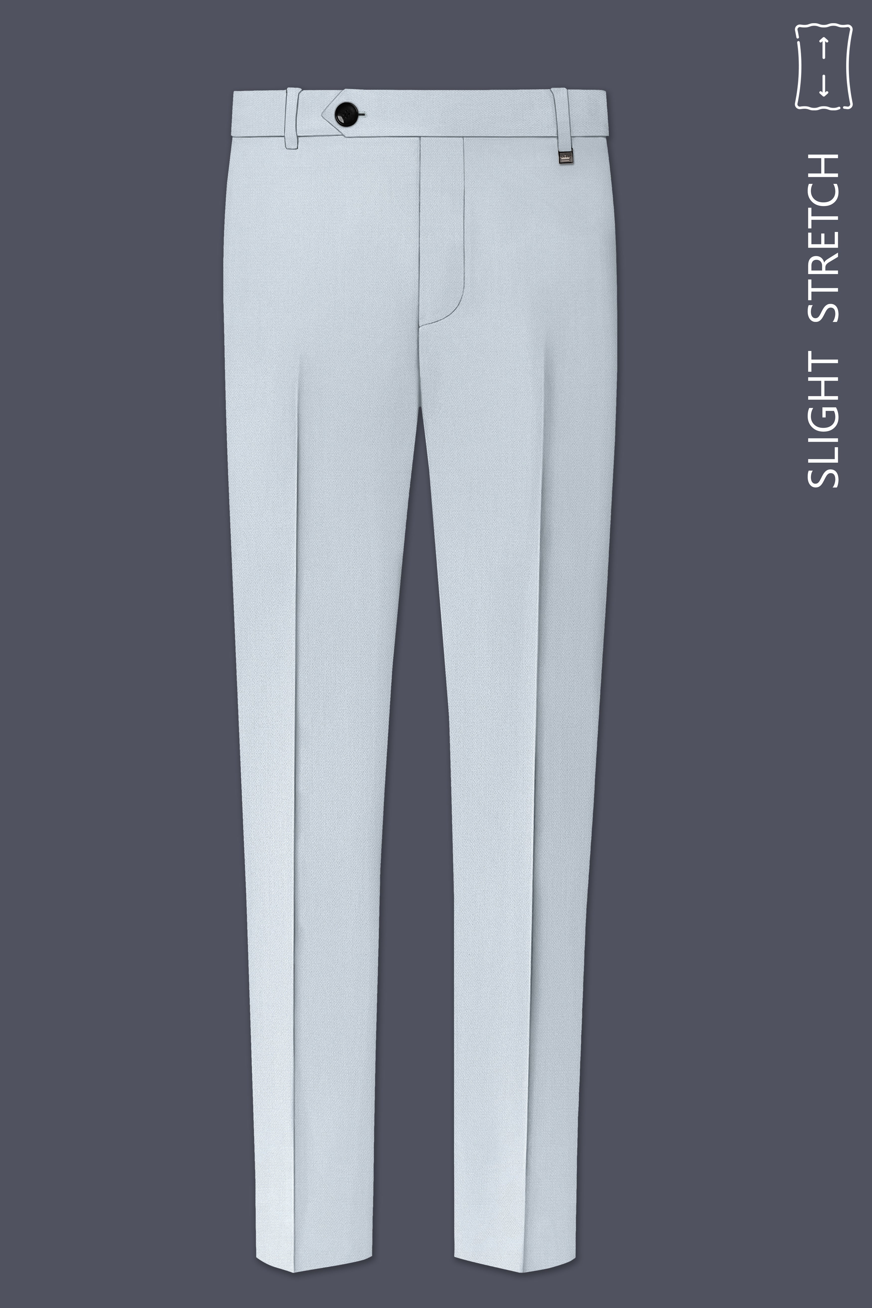Prism-Chalice Gray Diamond Textured Wool Rich Slight Stretch Single Breasted Suit