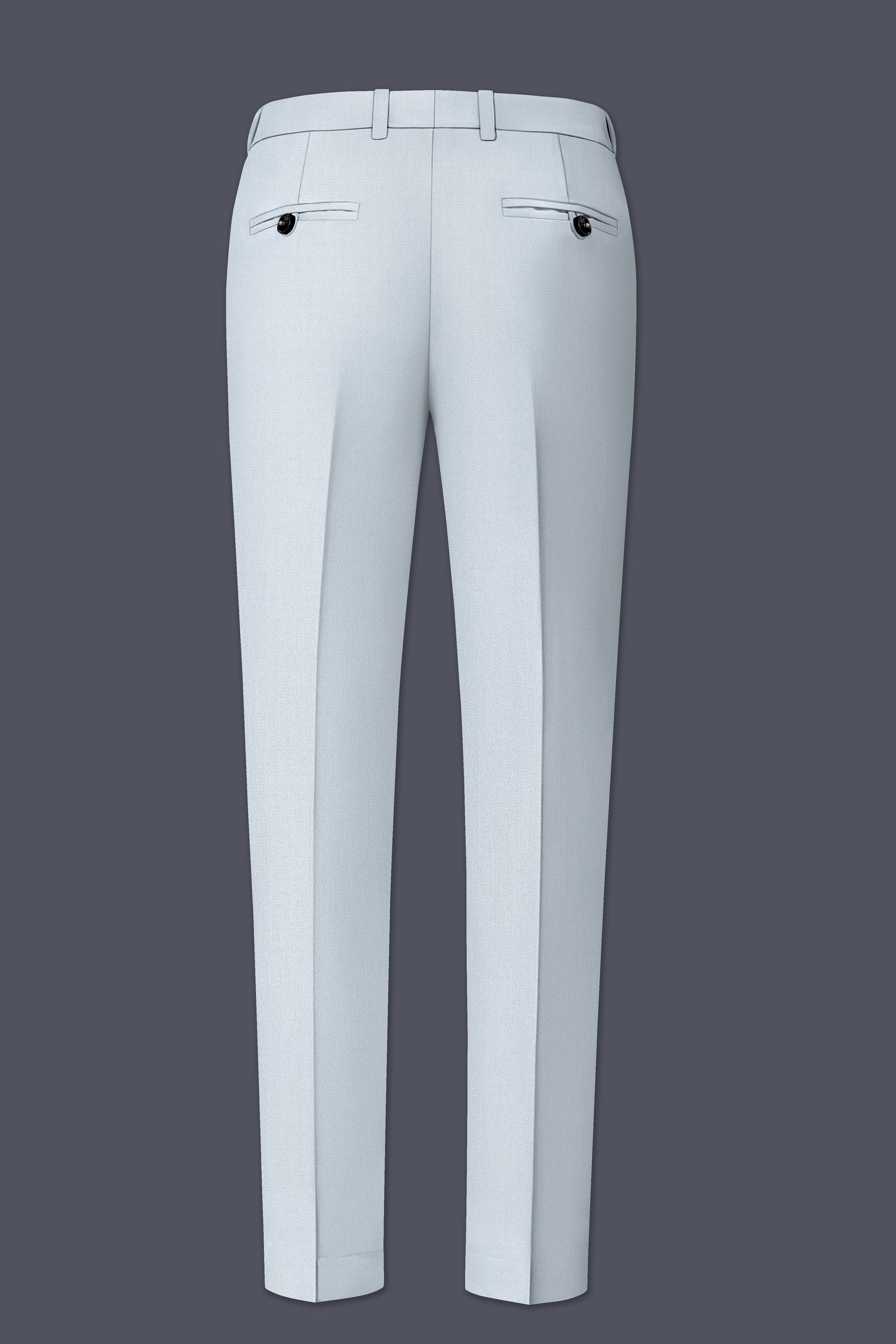 Prism-Chalice Gray Diamond Textured Wool Rich Slight Stretch Single Breasted Suit