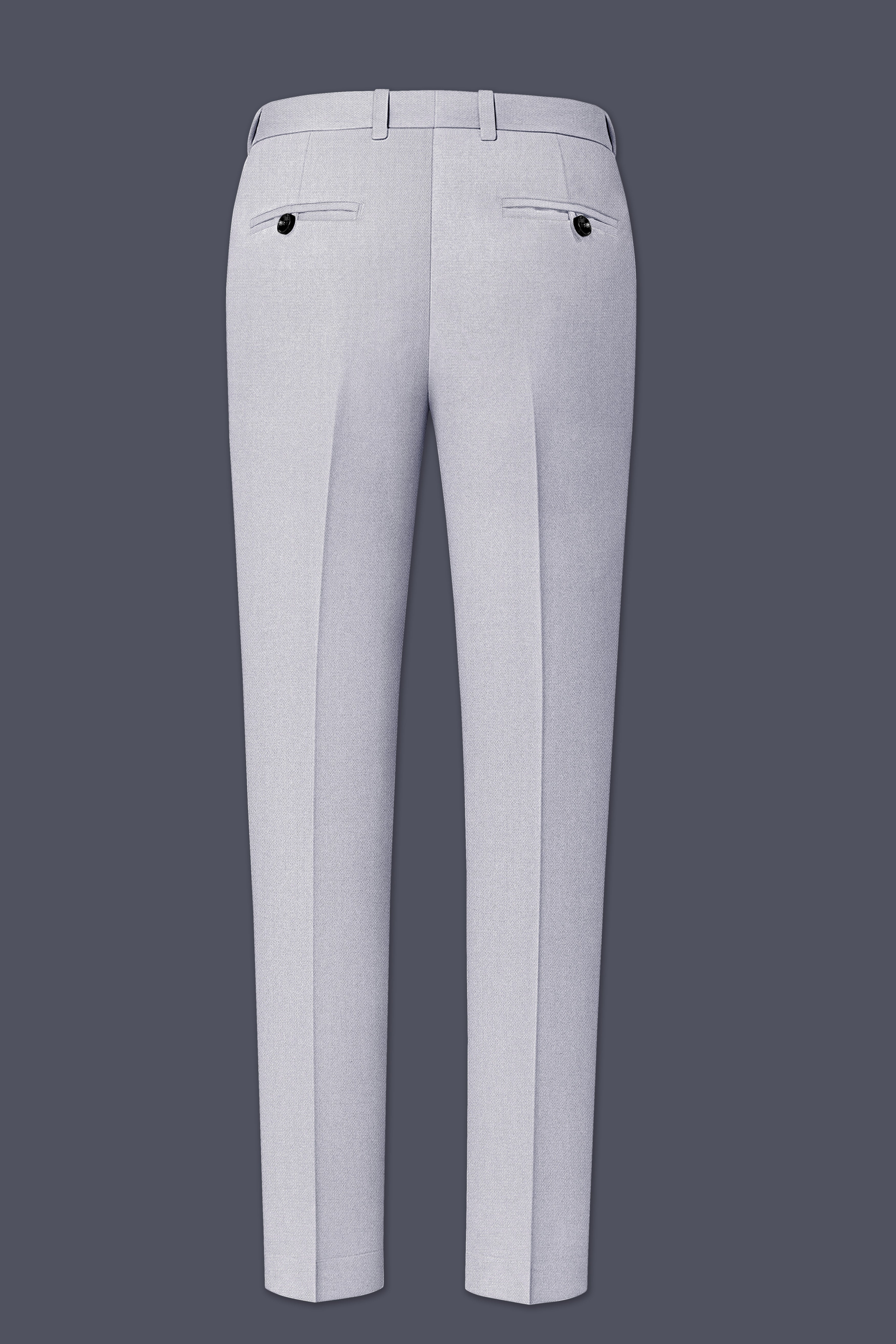 Prism-Chalice Gray Diamond Textured Wool Rich Slight Stretch Single Breasted Suit