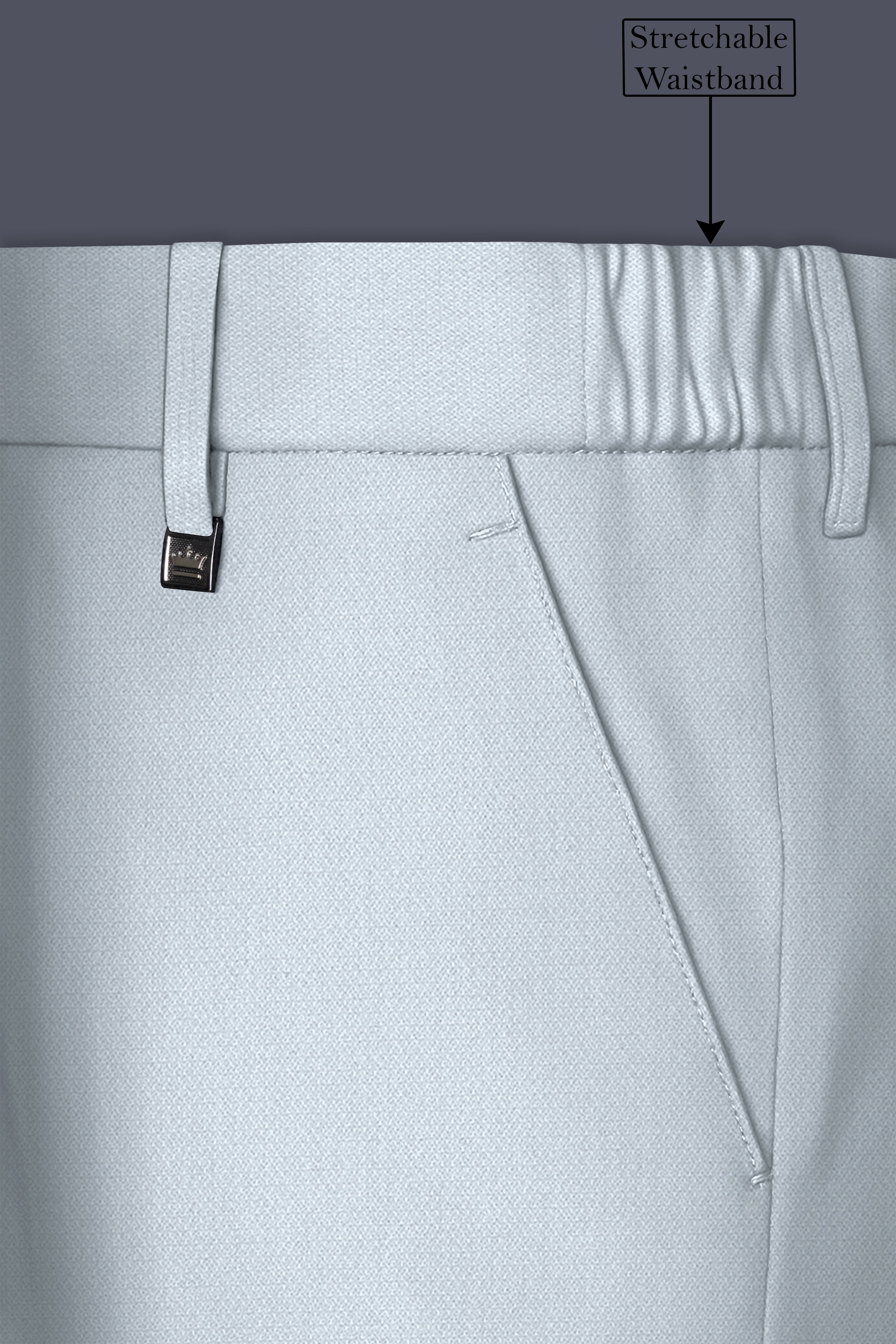 Prism-Chalice Gray Diamond Textured Wool Rich Slight Stretch Single Breasted Suit