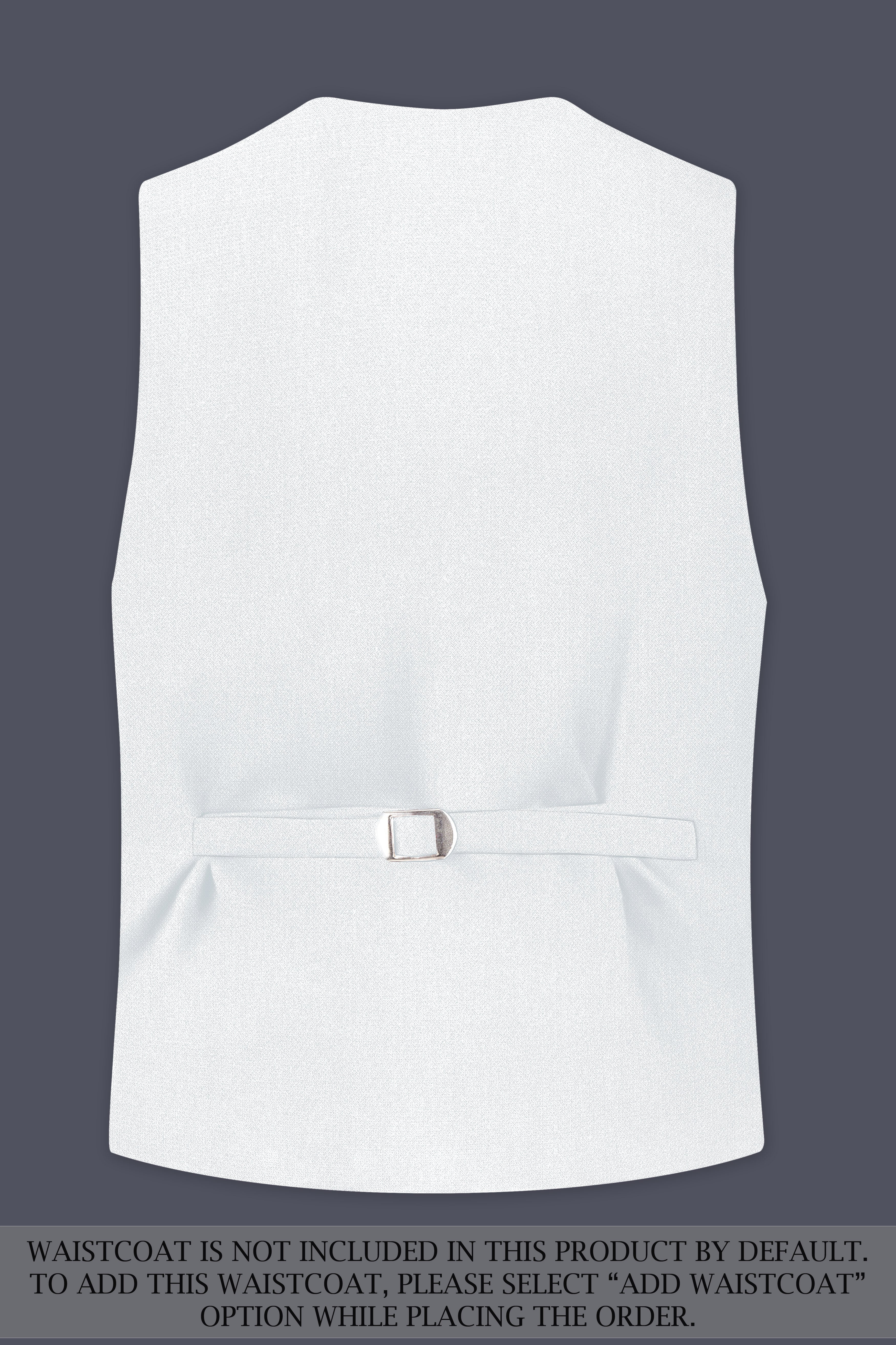 Sterling-Bright White Diamond Textured Wool Rich Slight Stretch Single Breasted Suit