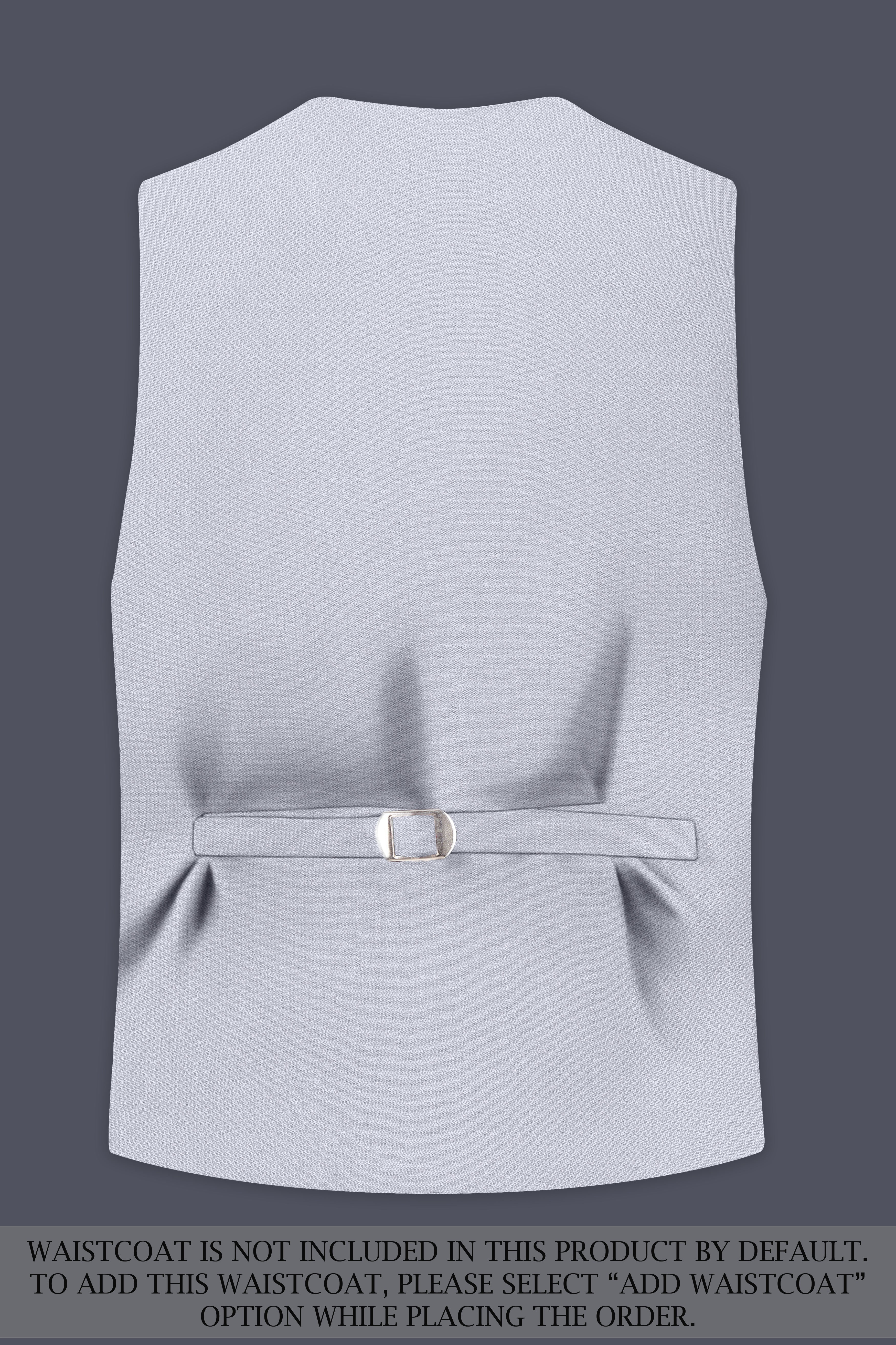 Mist-Spun Pearl Gray Diamond Textured Wool Rich Slight Stretch Single Breasted Suit