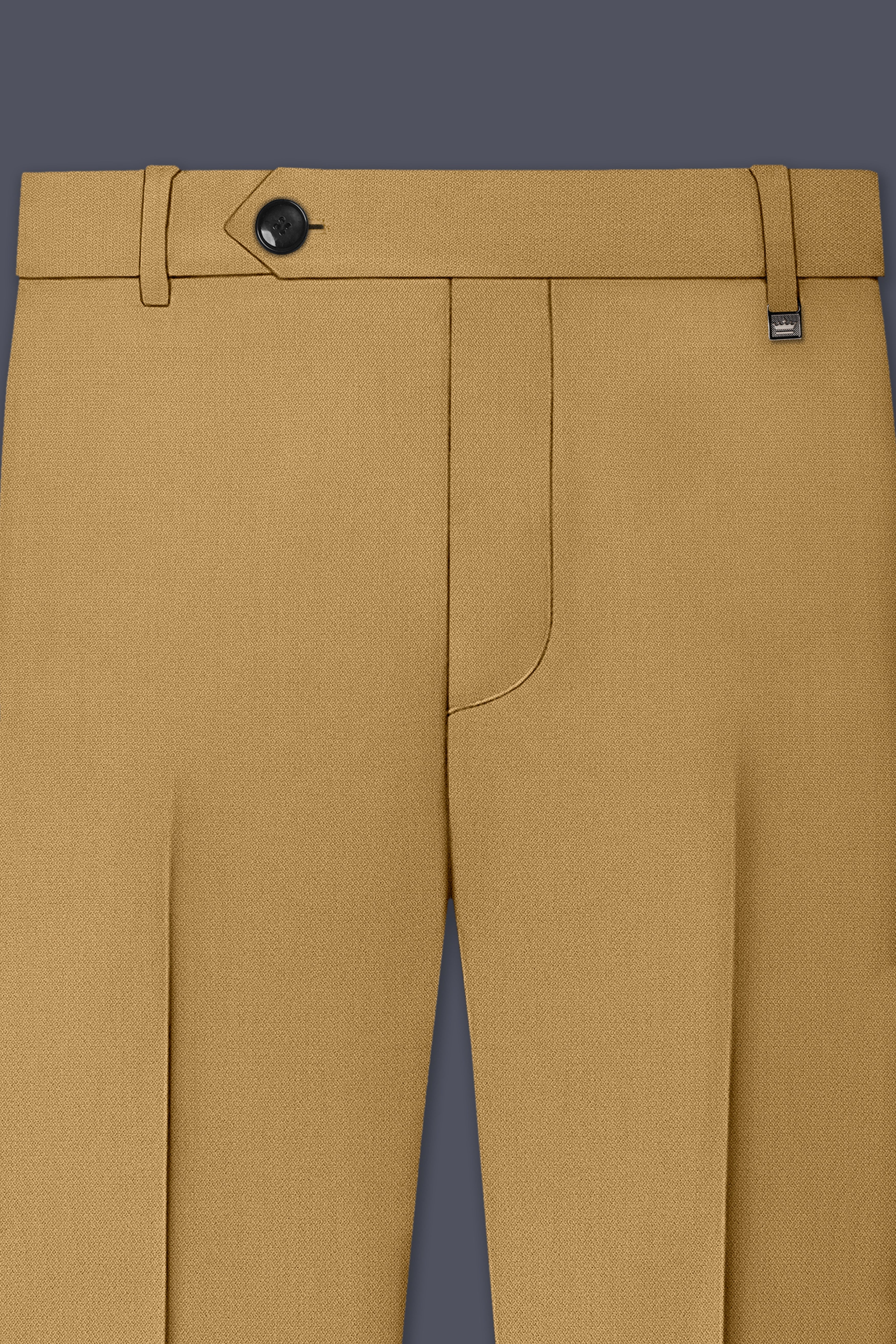 Sienna-Teak Brown Diamond Textured Wool Rich Slight Stretch Single Breasted Suit