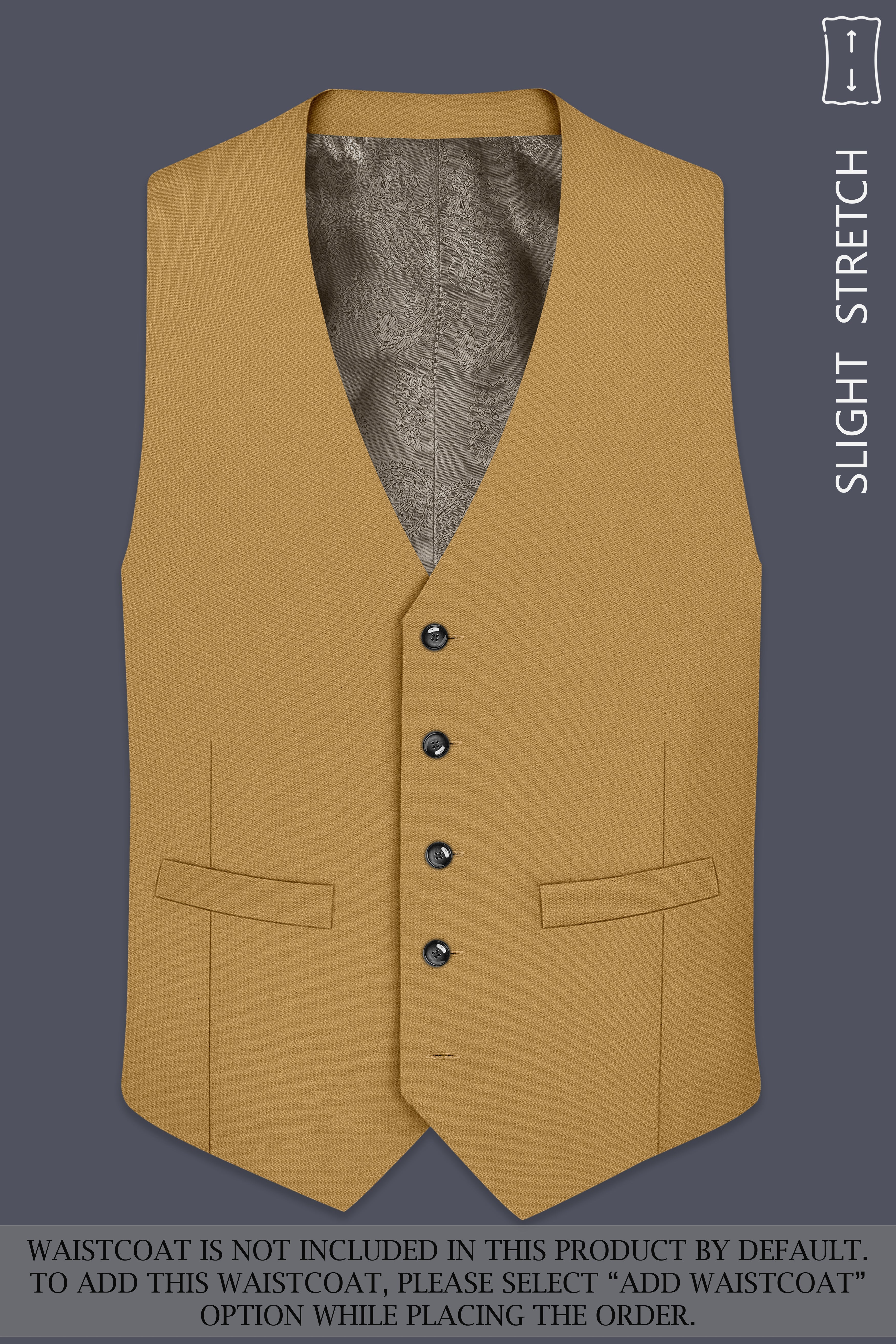 Sienna-Teak Brown Diamond Textured Wool Rich Slight Stretch Single Breasted Suit