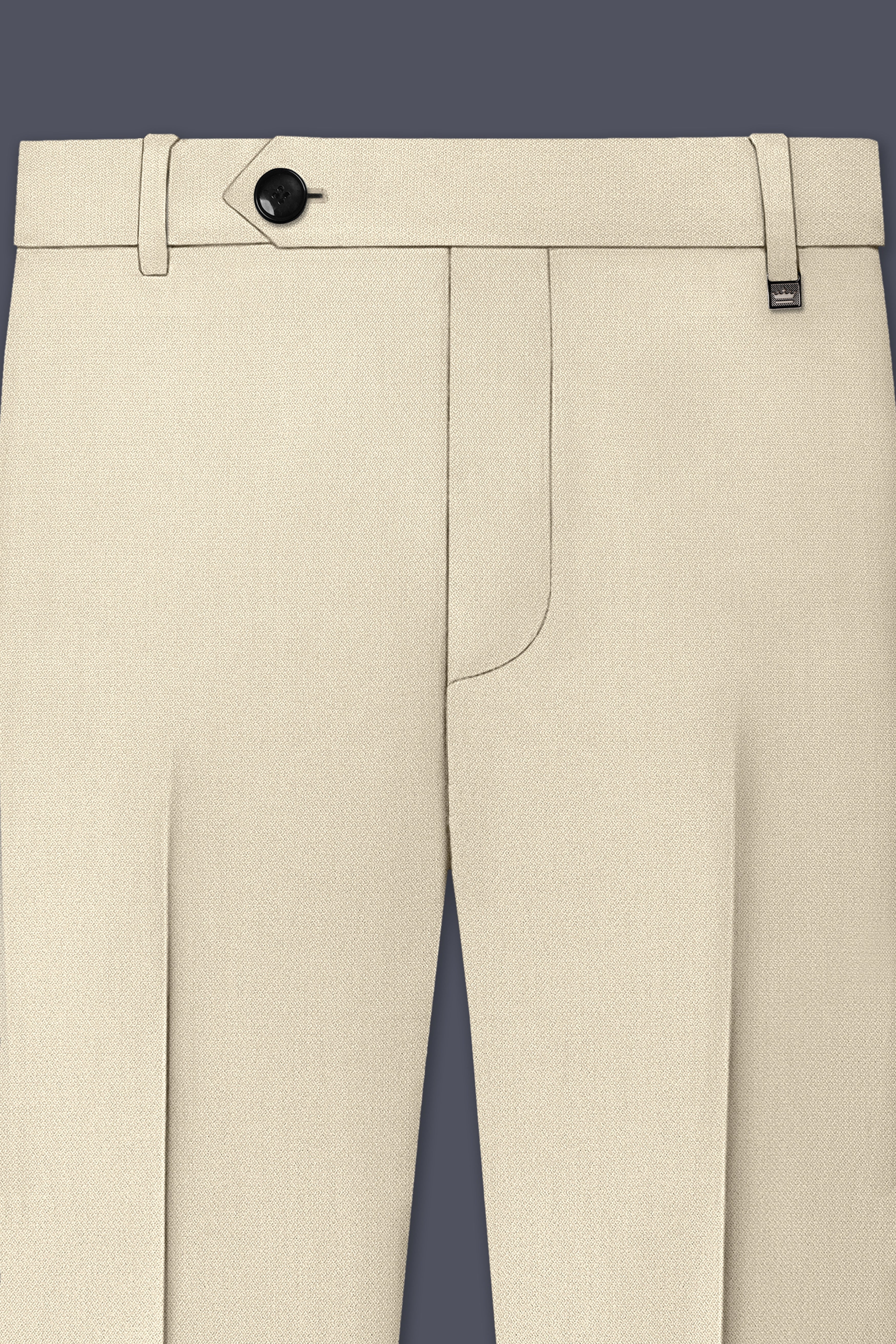 Dune-Foggy Cream Diamond Textured Wool Rich Slight Stretch Single Breasted Suit