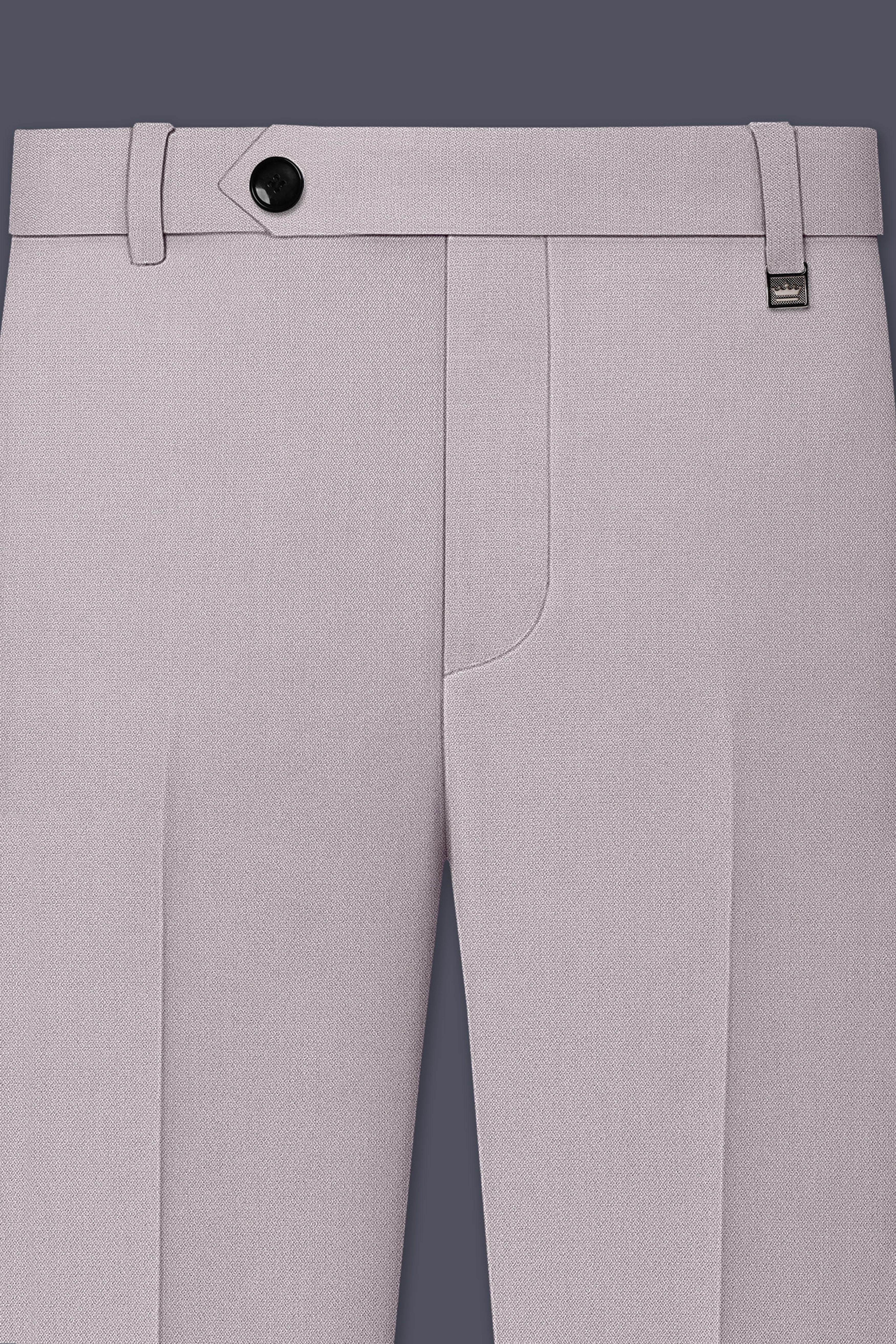 Regent-Noble Gray Diamond Textured Wool Rich Slight Stretch Single Breasted Suit