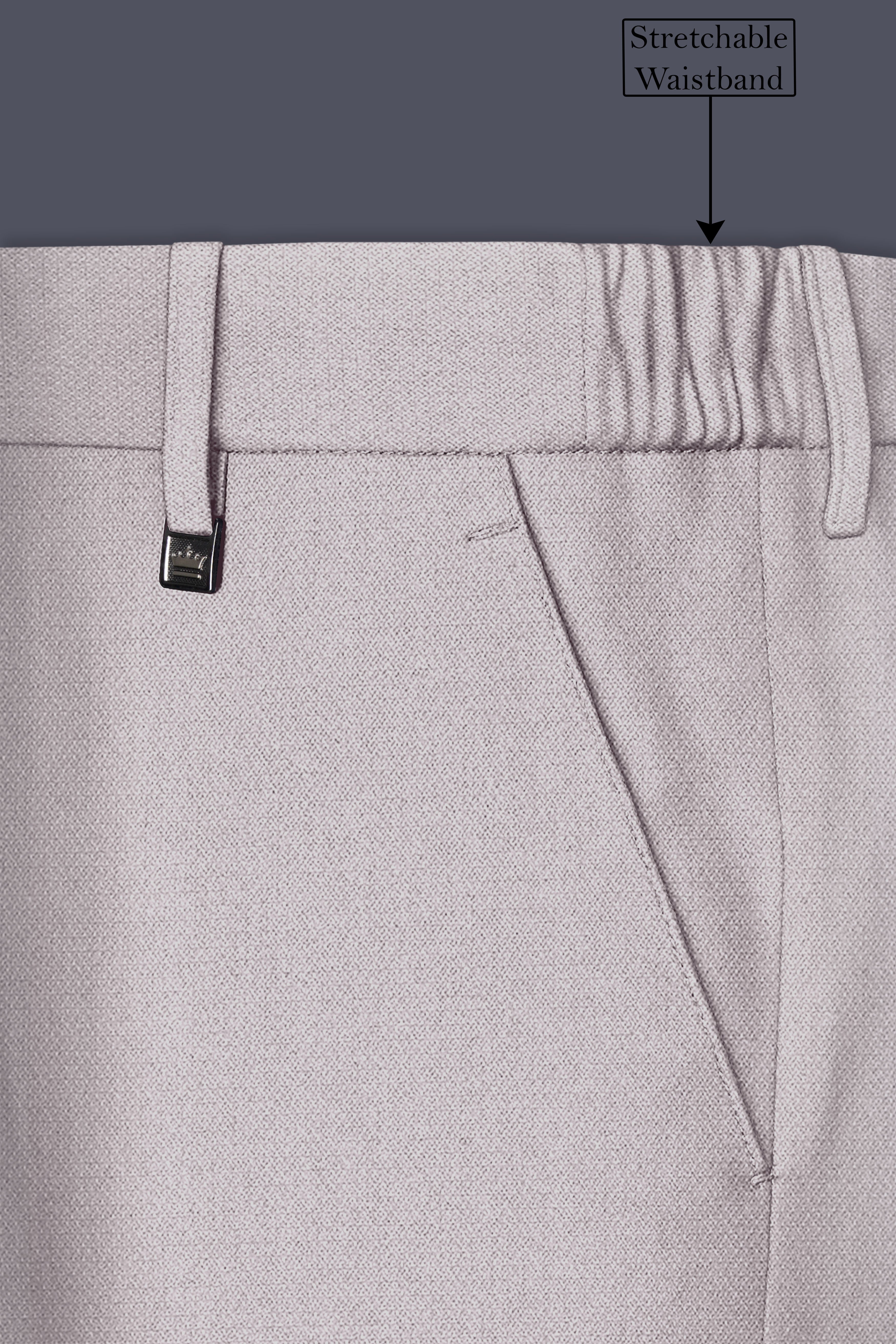 Regent-Noble Gray Diamond Textured Wool Rich Slight Stretch Single Breasted Suit