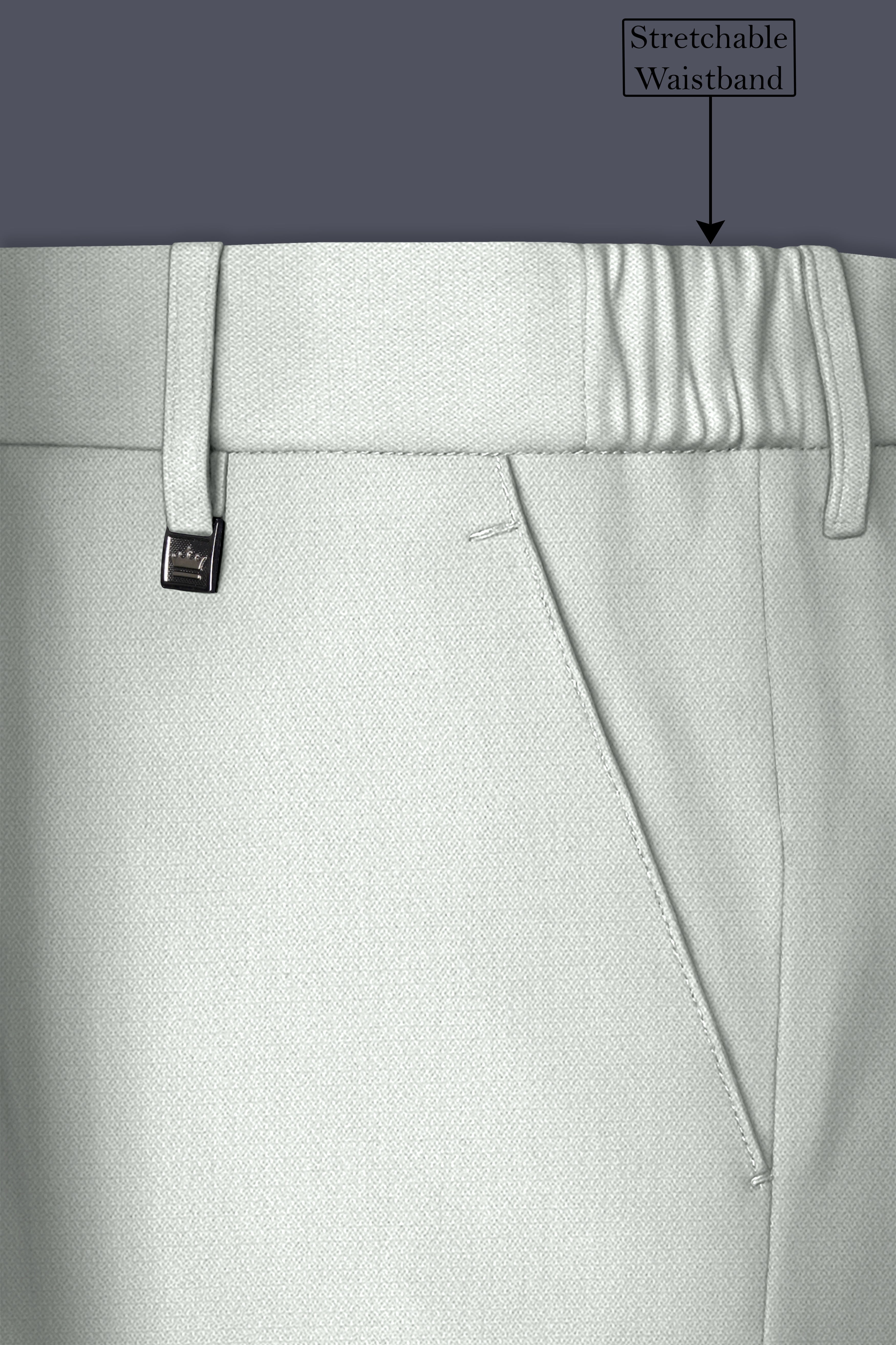 Regent-Noble Gray Diamond Textured Wool Rich Slight Stretch Single Breasted Suit
