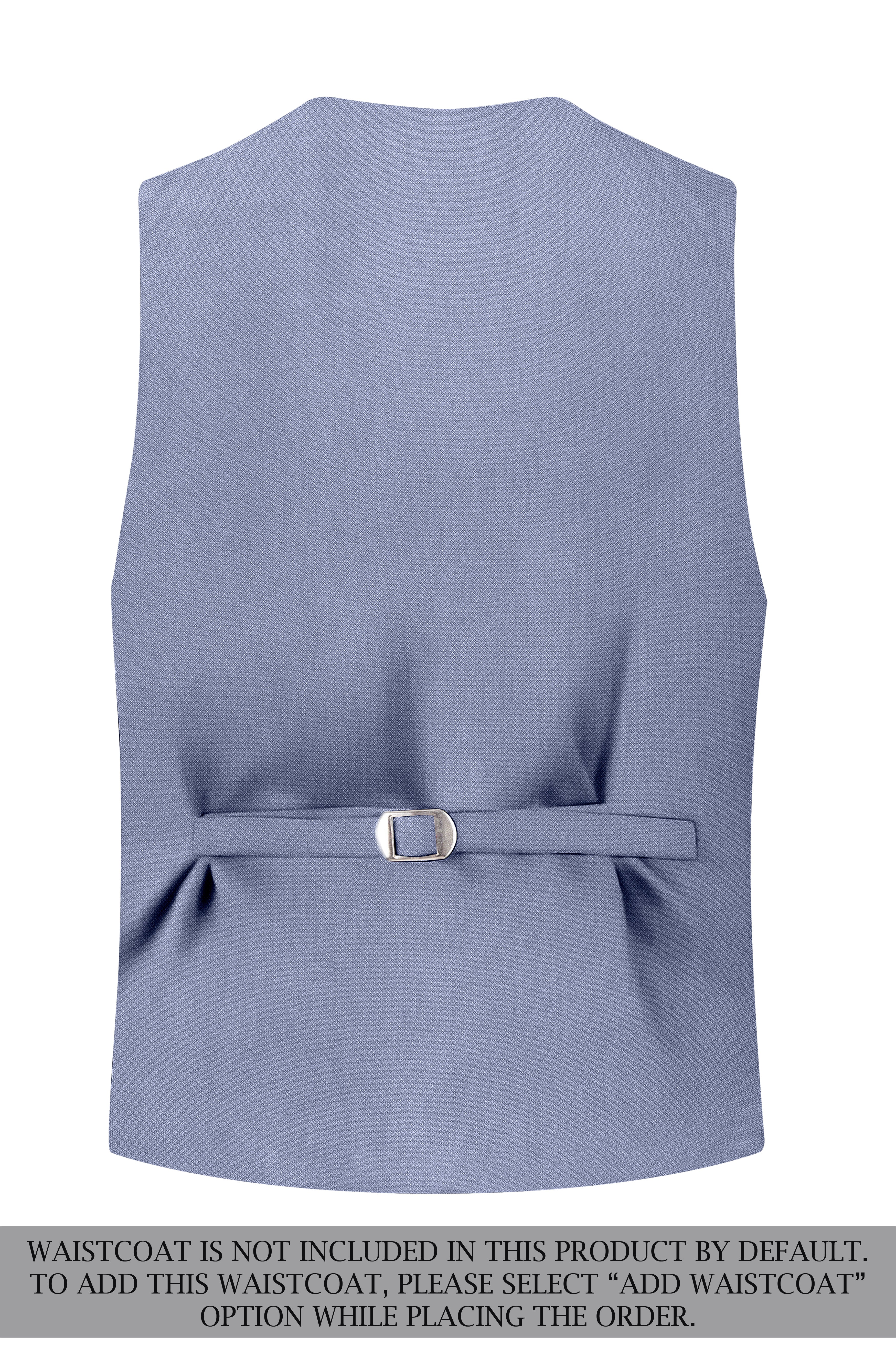Harbor-Waterloo Blue Diamond Textured Wool Rich Slight Stretch Single Breasted Suit