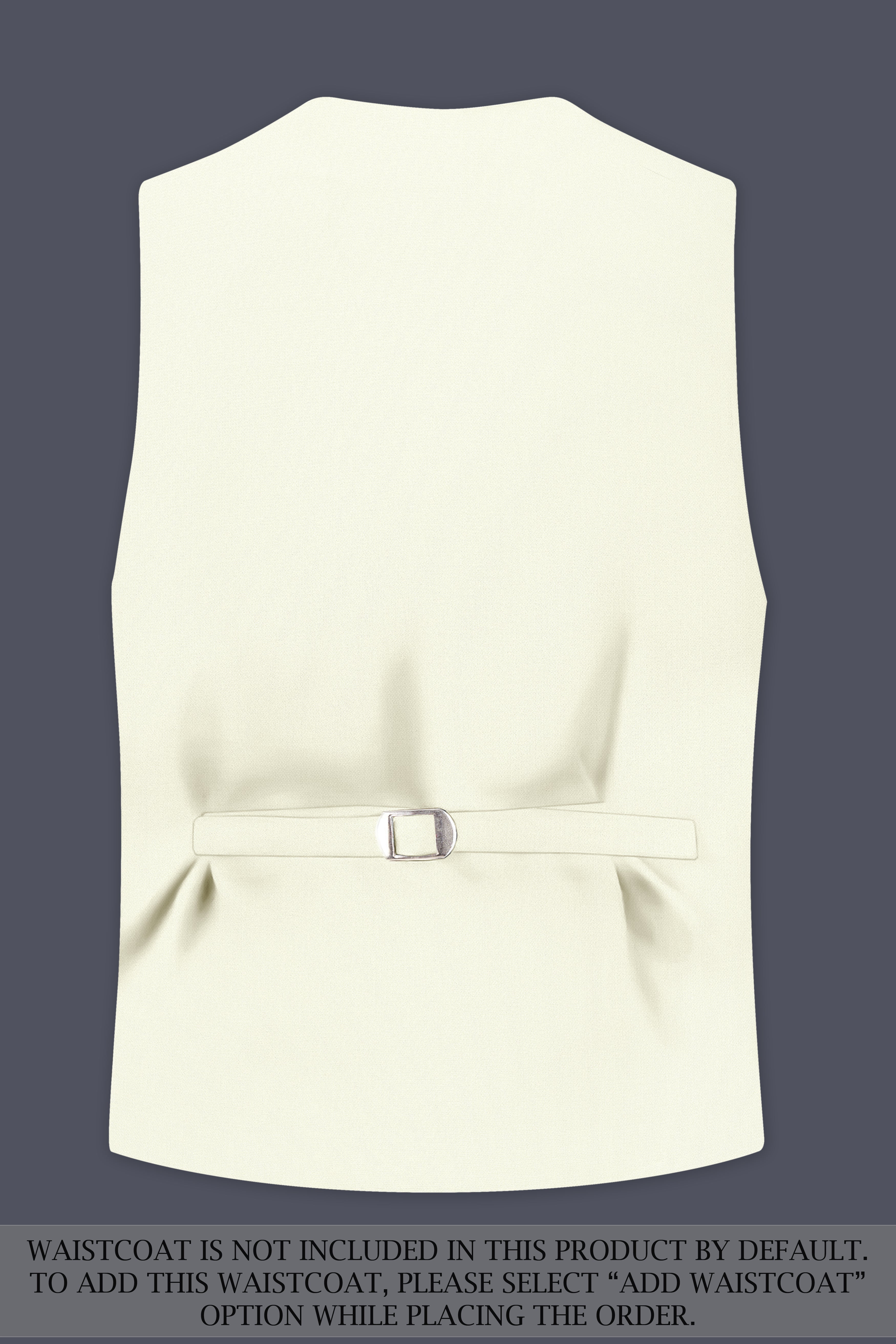 Ecru-Merino Off White Diamond Textured Wool Rich Slight Stretch Single Breasted Suit