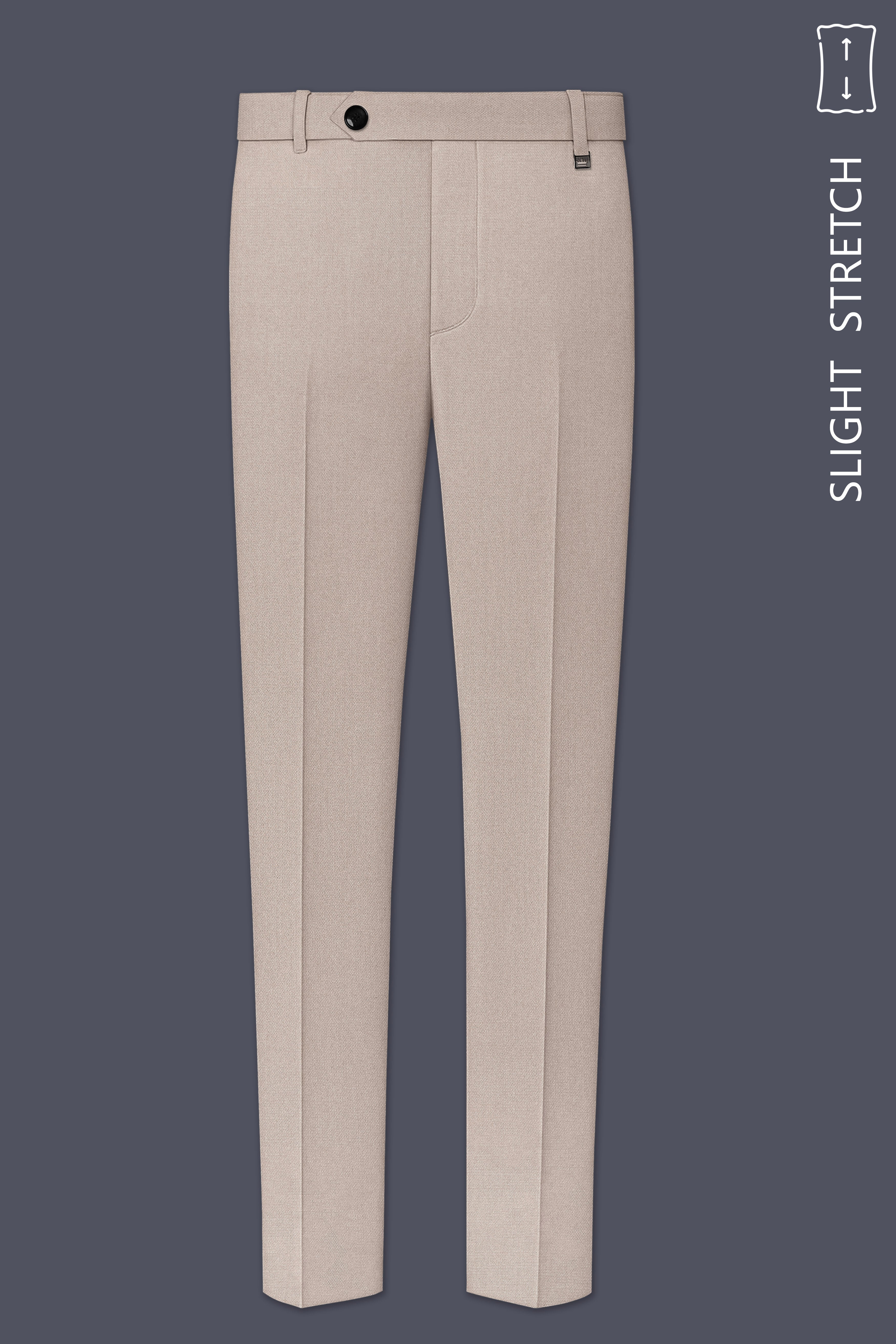 Vellum-Rodeo Cream Diamond Textured Wool Rich Slight Stretch Single Breasted Suit