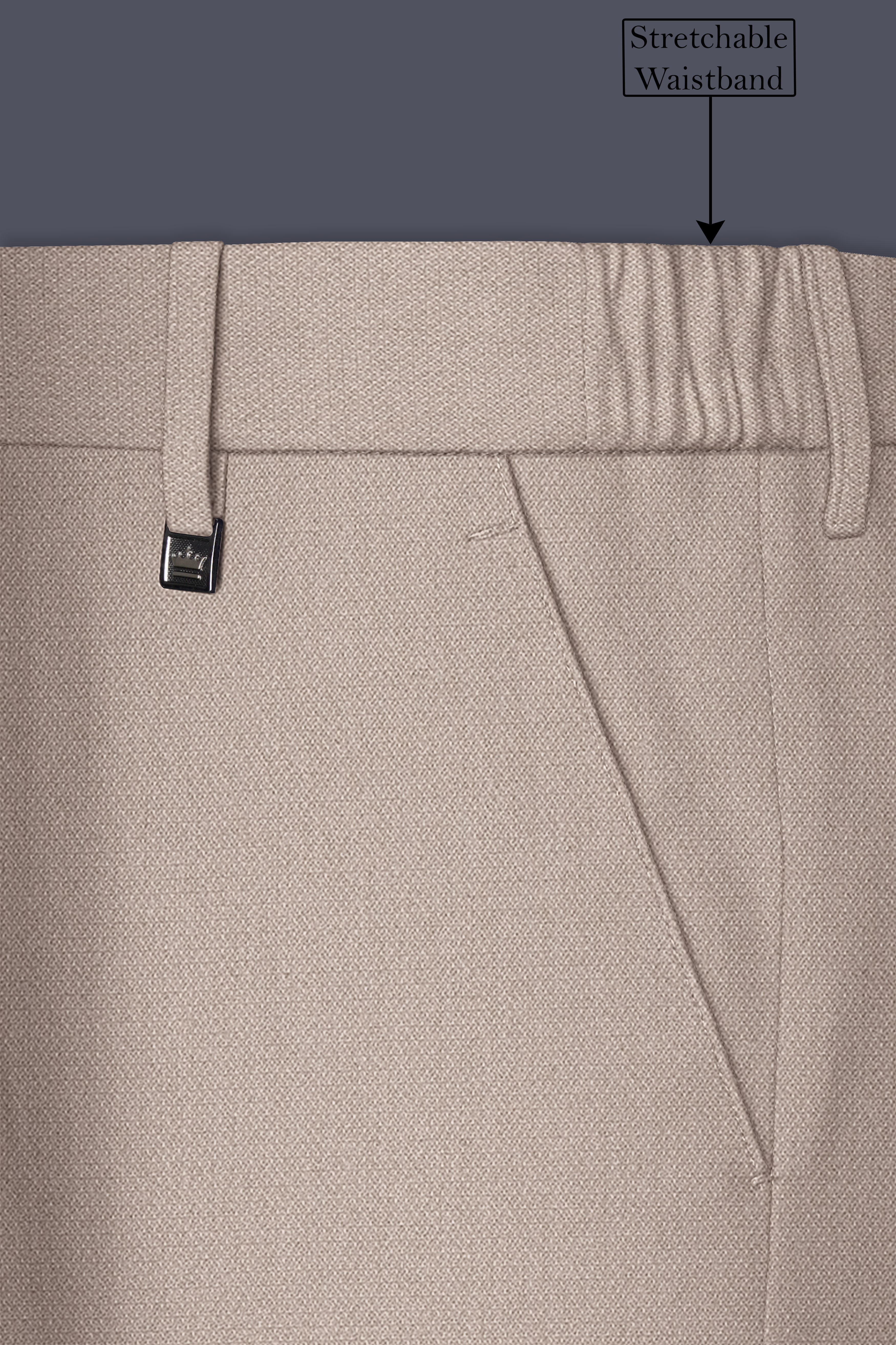 Vellum-Rodeo Cream Diamond Textured Wool Rich Slight Stretch Single Breasted Suit