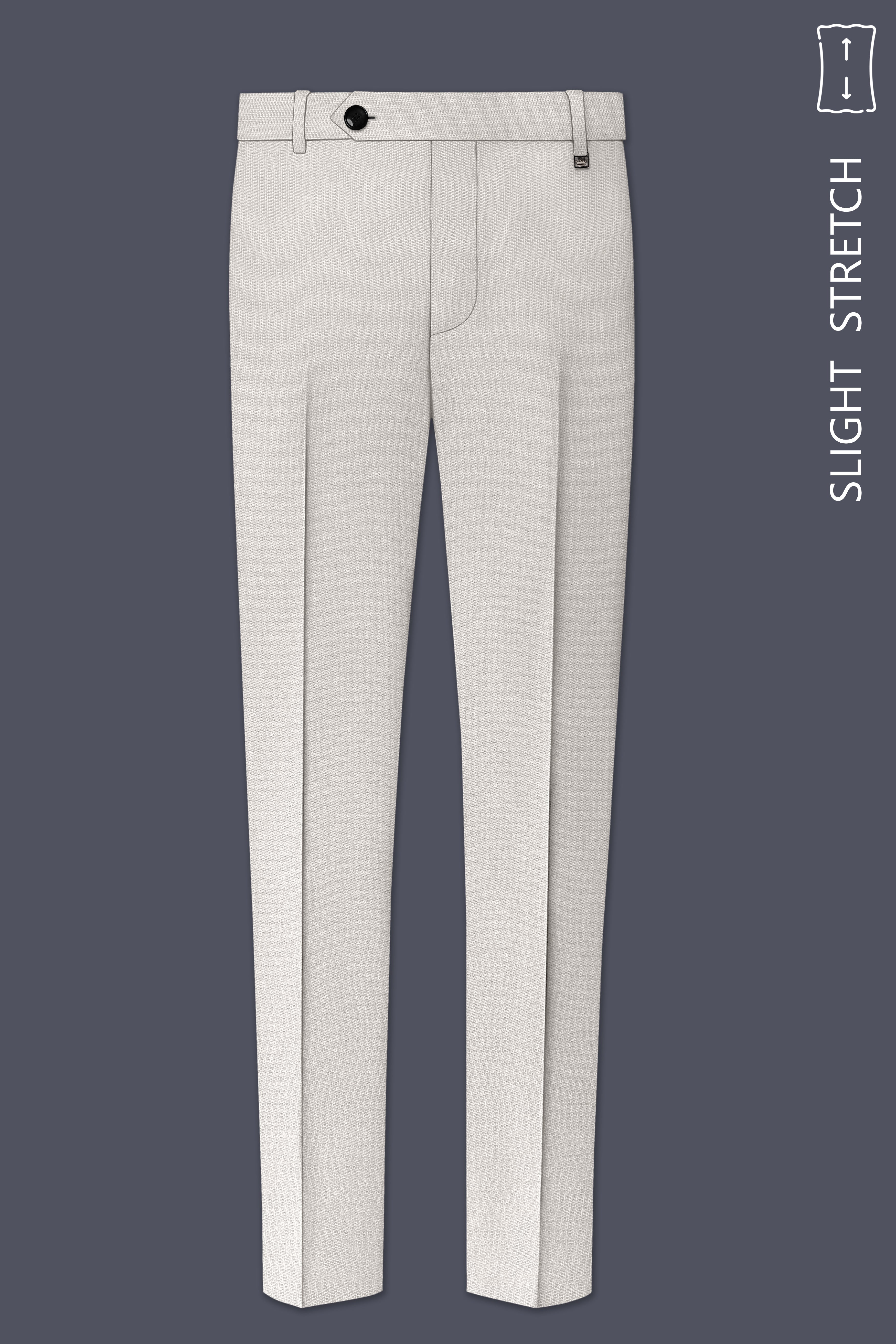 Helix-Fossil Gray Diamond Textured Wool Rich Slight Stretch Single Breasted Suit