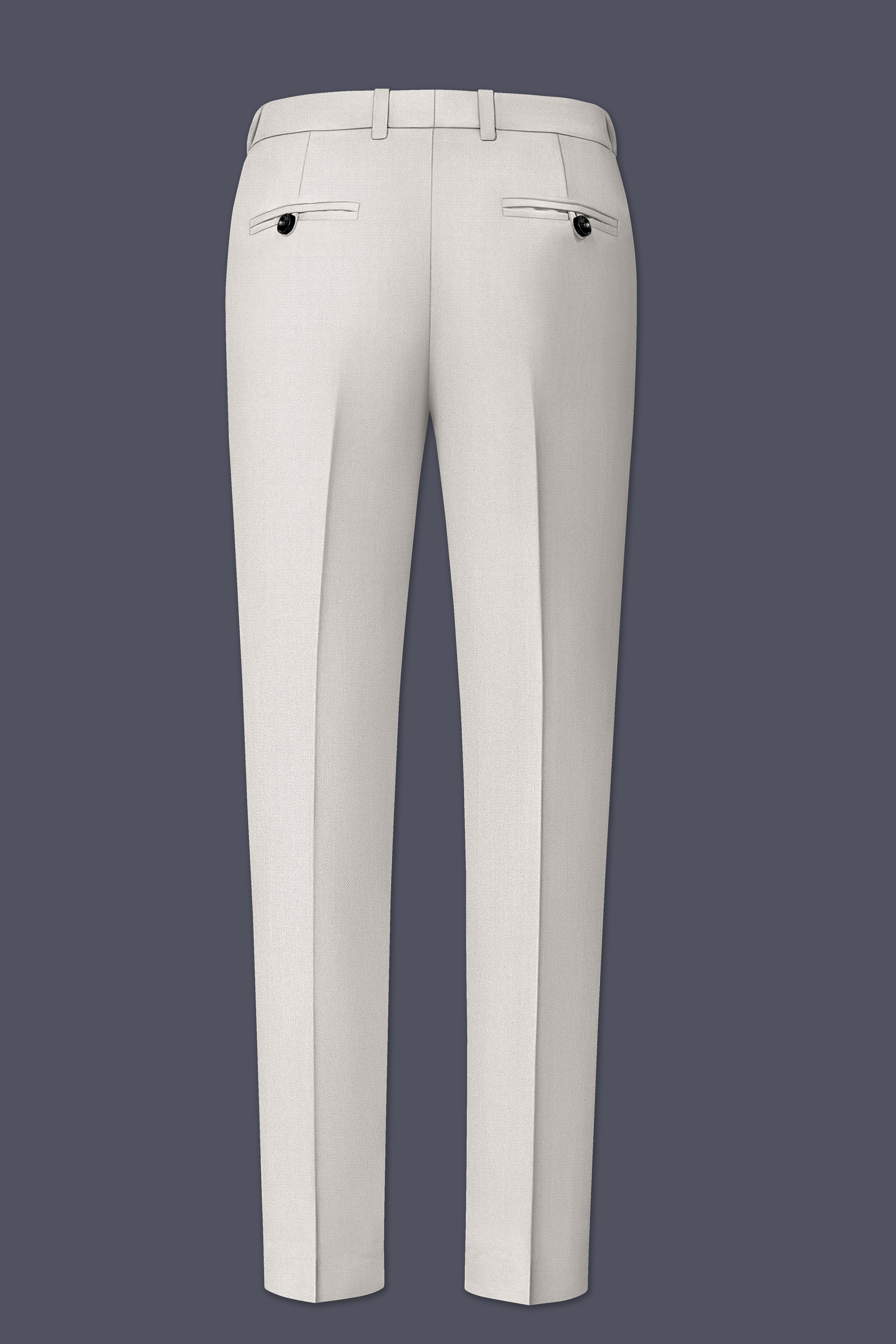 Helix-Fossil Gray Diamond Textured Wool Rich Slight Stretch Single Breasted Suit