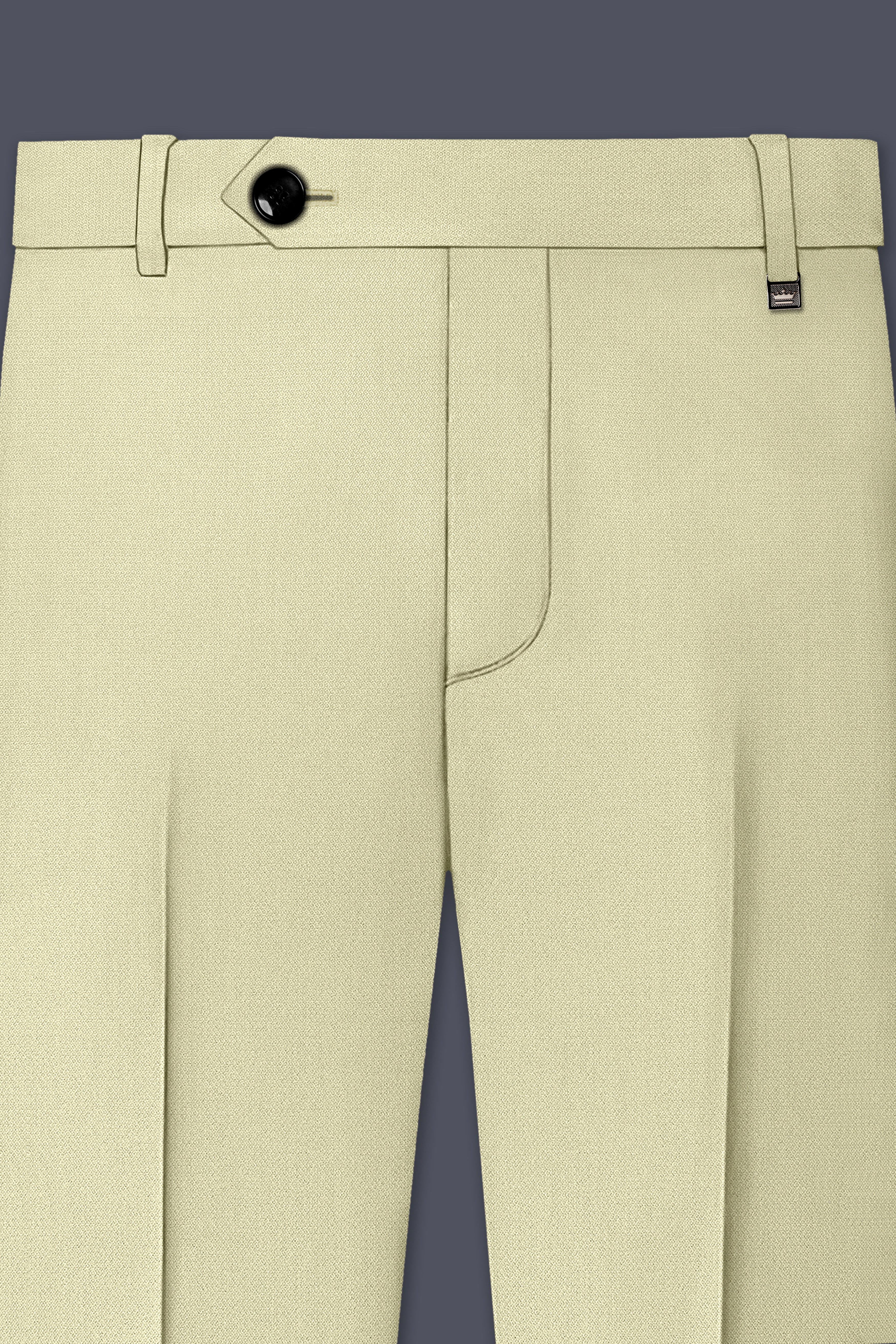 Cedar-Tallow Green Diamond Textured Wool Rich Slight Stretch Single Breasted Suit