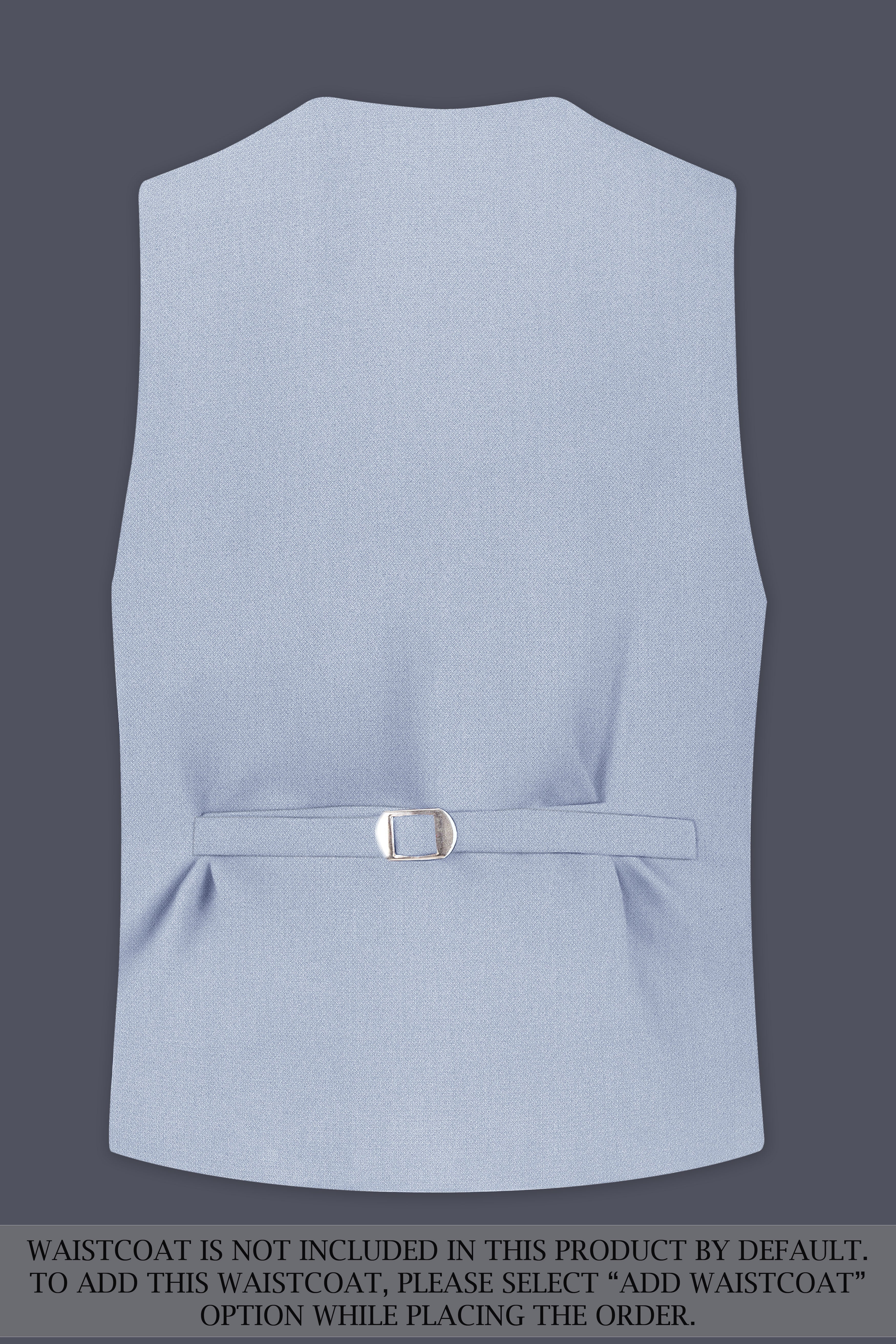 Azure-Heather Blue Diamond Textured Wool Rich Slight Stretch Double Breasted Suit