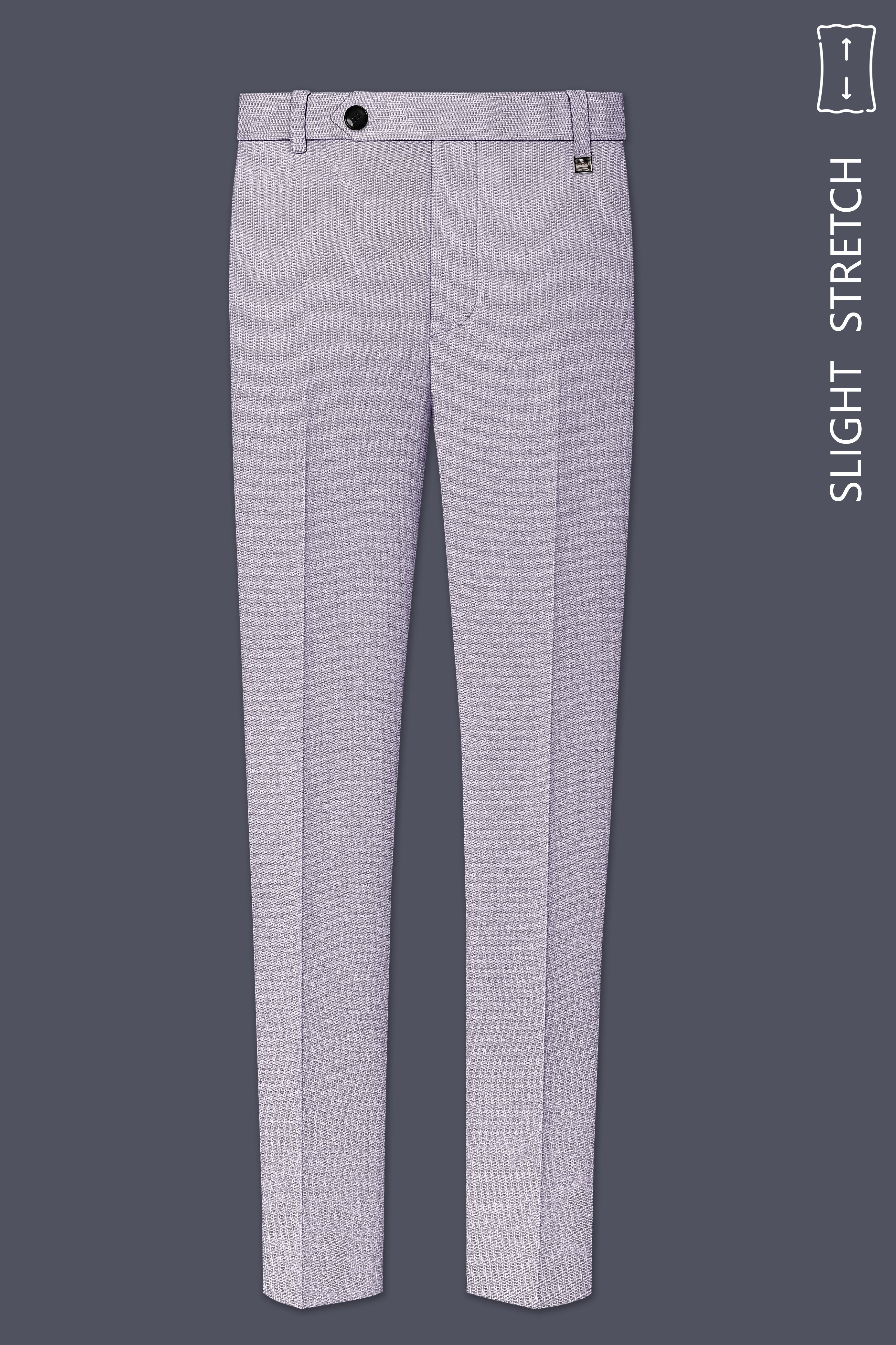 Mist-Spun Pearl Gray Diamond Textured Wool Rich Slight Stretch Double Breasted Suit