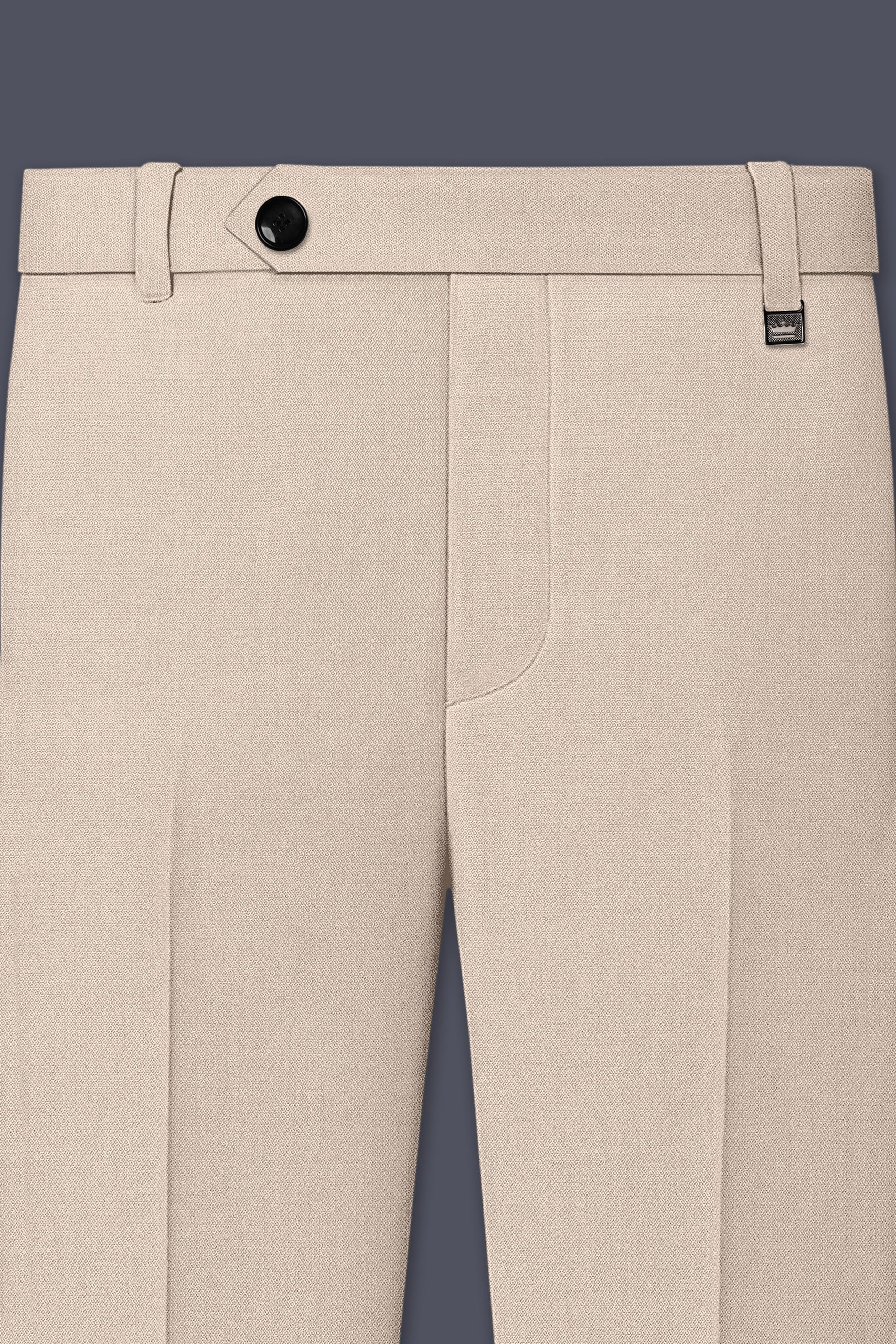 Dune-Foggy Cream Diamond Textured Wool Rich Slight Stretch Double Breasted Suit