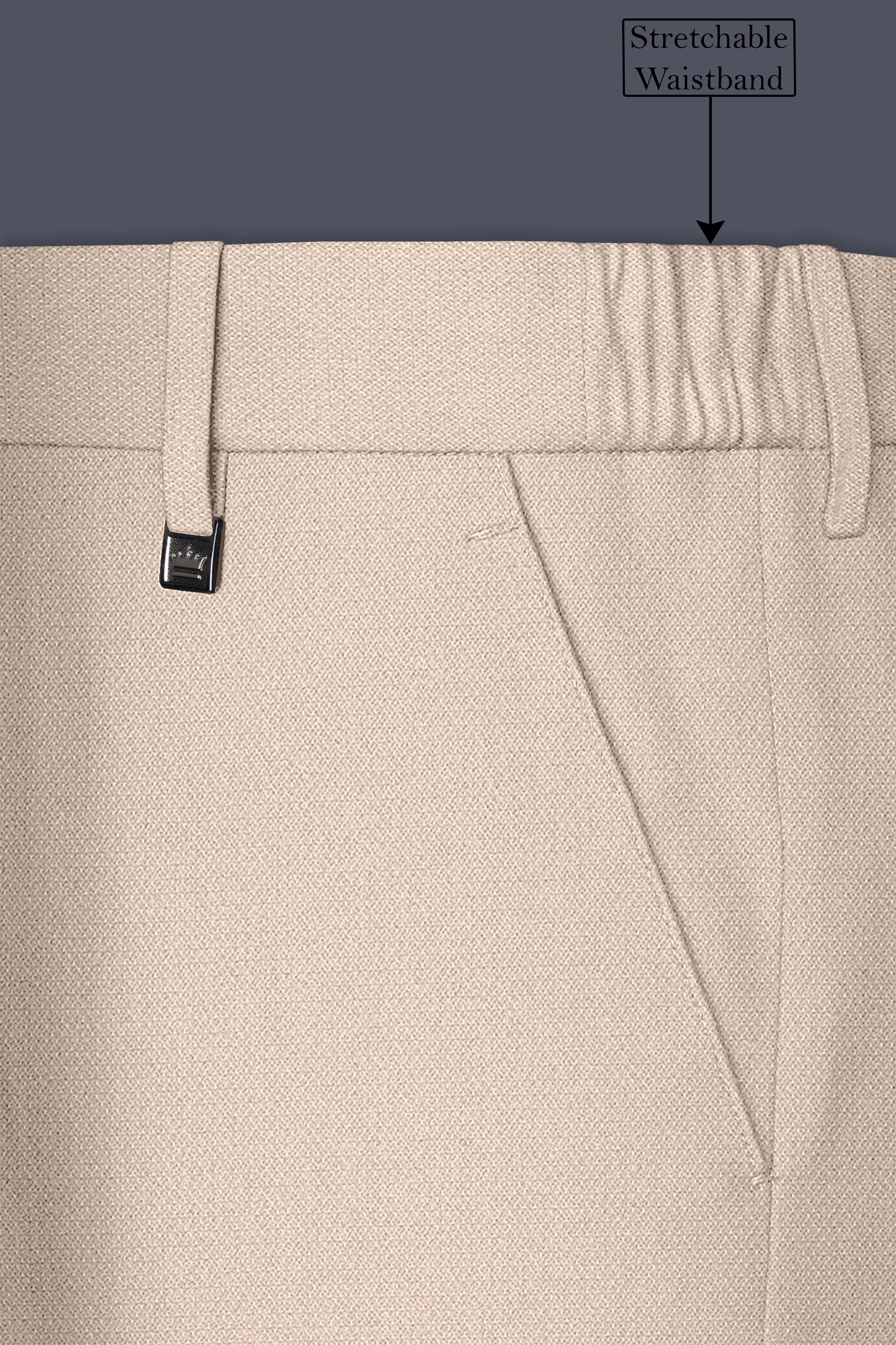 Dune-Foggy Cream Diamond Textured Wool Rich Slight Stretch Double Breasted Suit