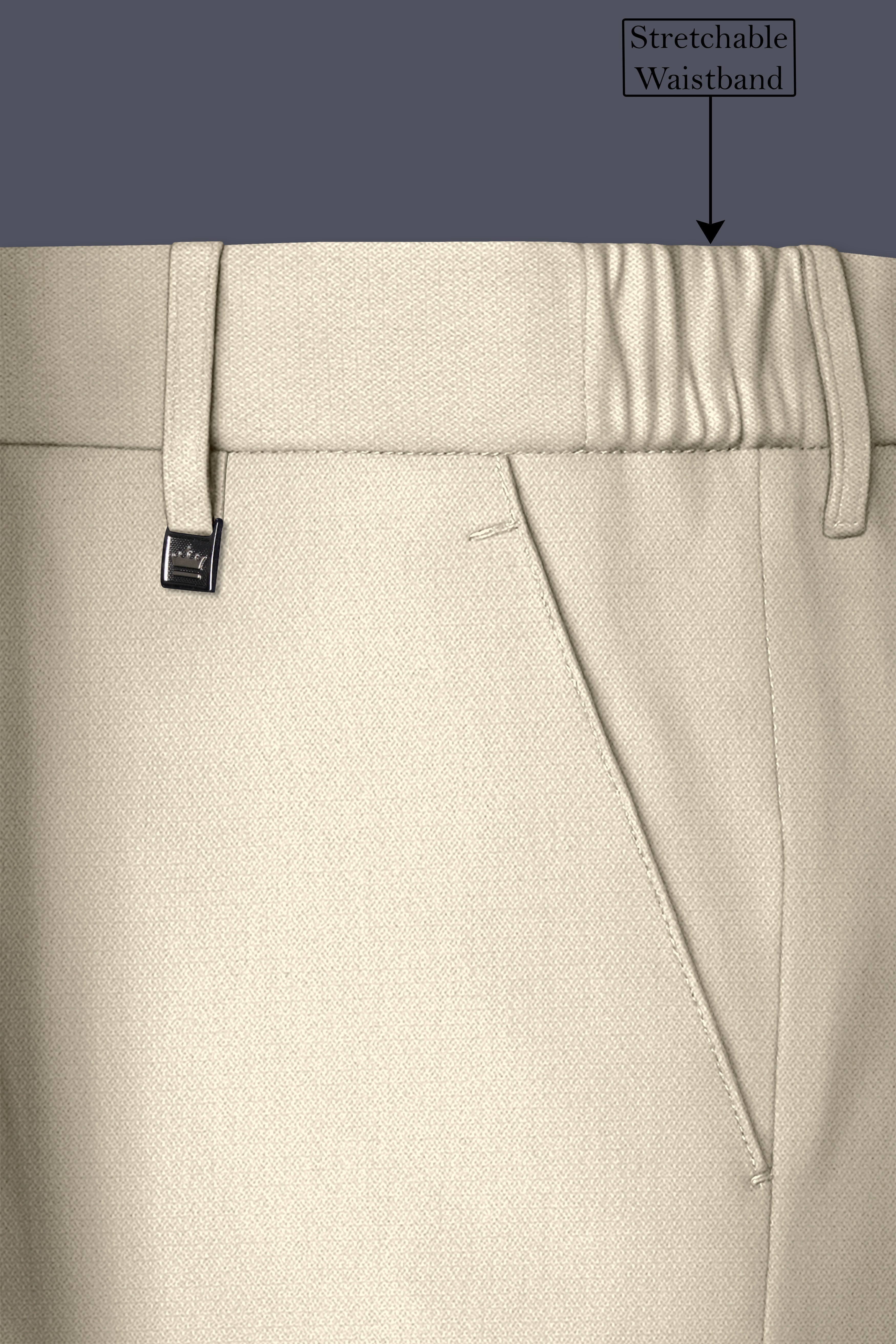 Dune-Foggy Cream Diamond Textured Wool Rich Slight Stretch Double Breasted Suit