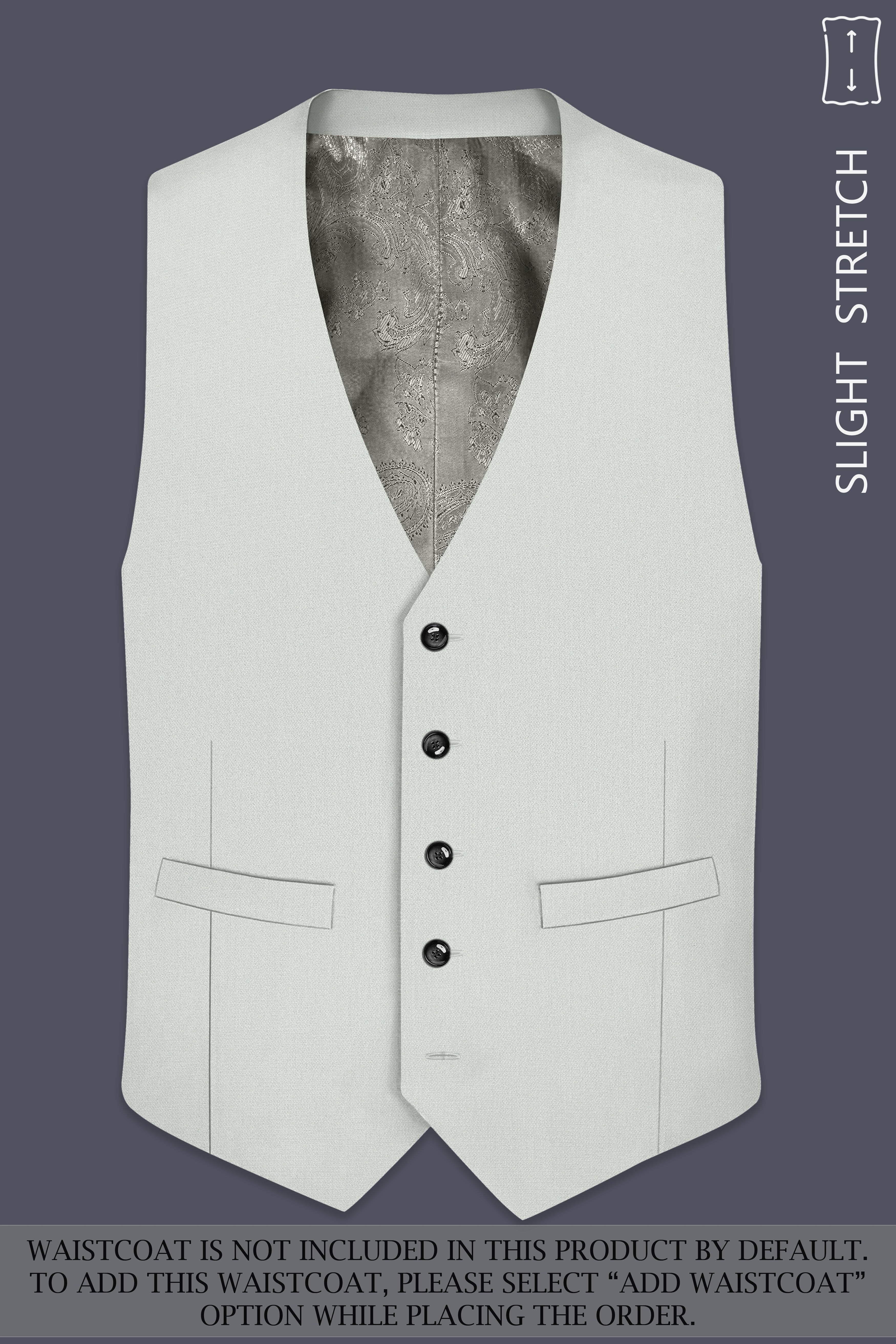 Regent-Noble Gray Diamond Textured Wool Rich Slight Stretch Double Breasted Suit