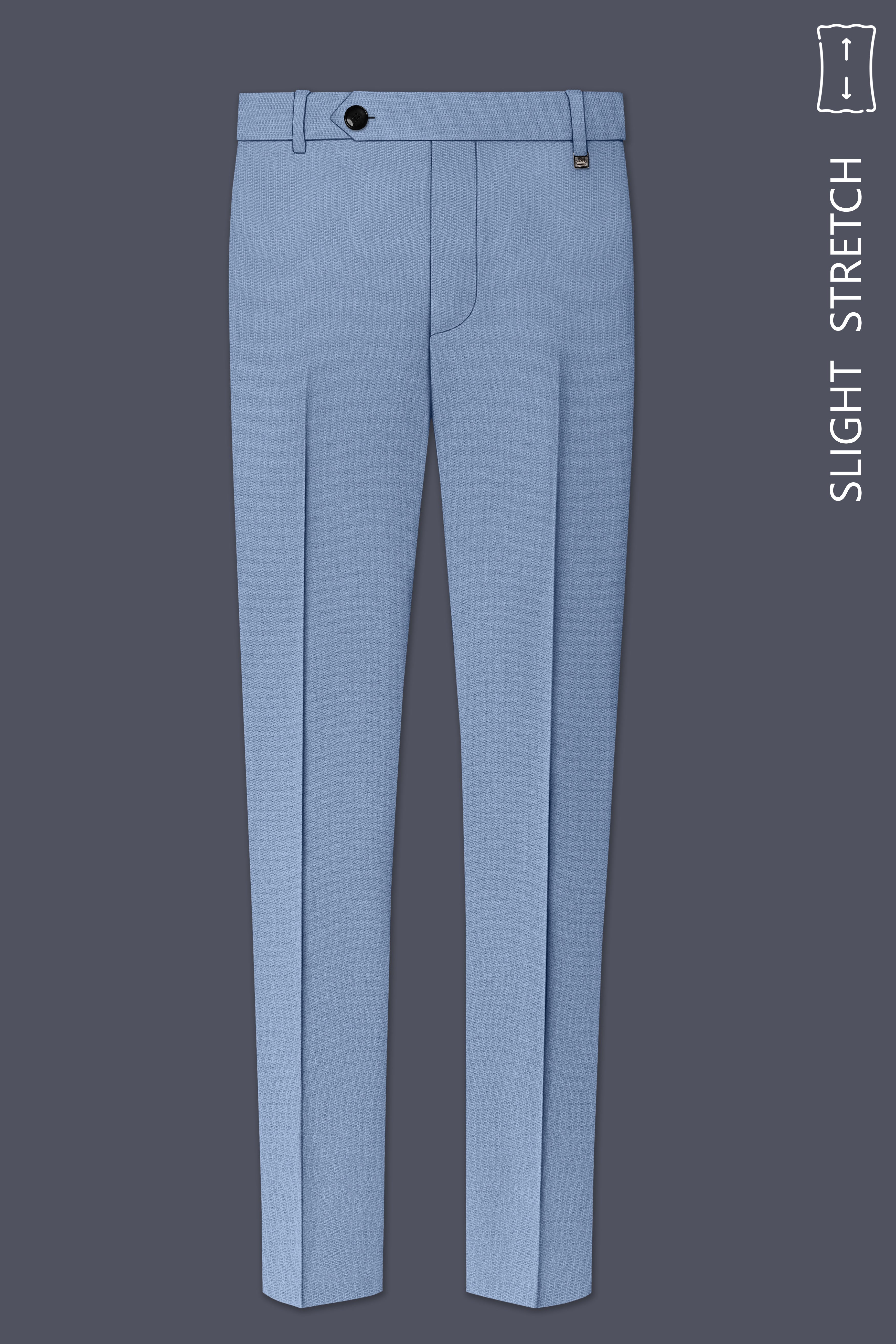 Harbor-Waterloo Blue Diamond Textured Wool Rich Slight Stretch Double Breasted Suit