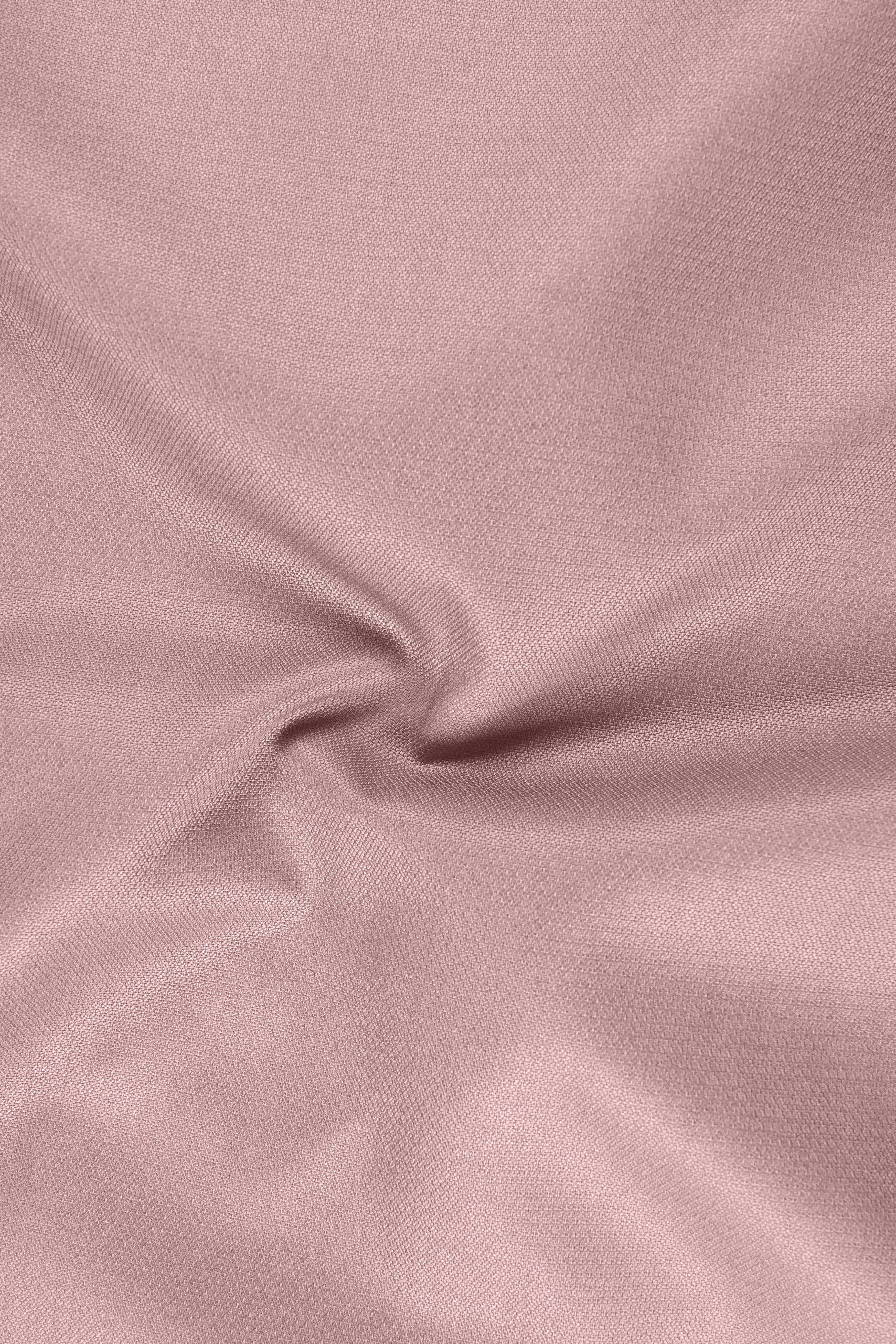 Aurore-Brandy Rose Pink Diamond Textured Wool Rich Slight Stretch Double Breasted Suit