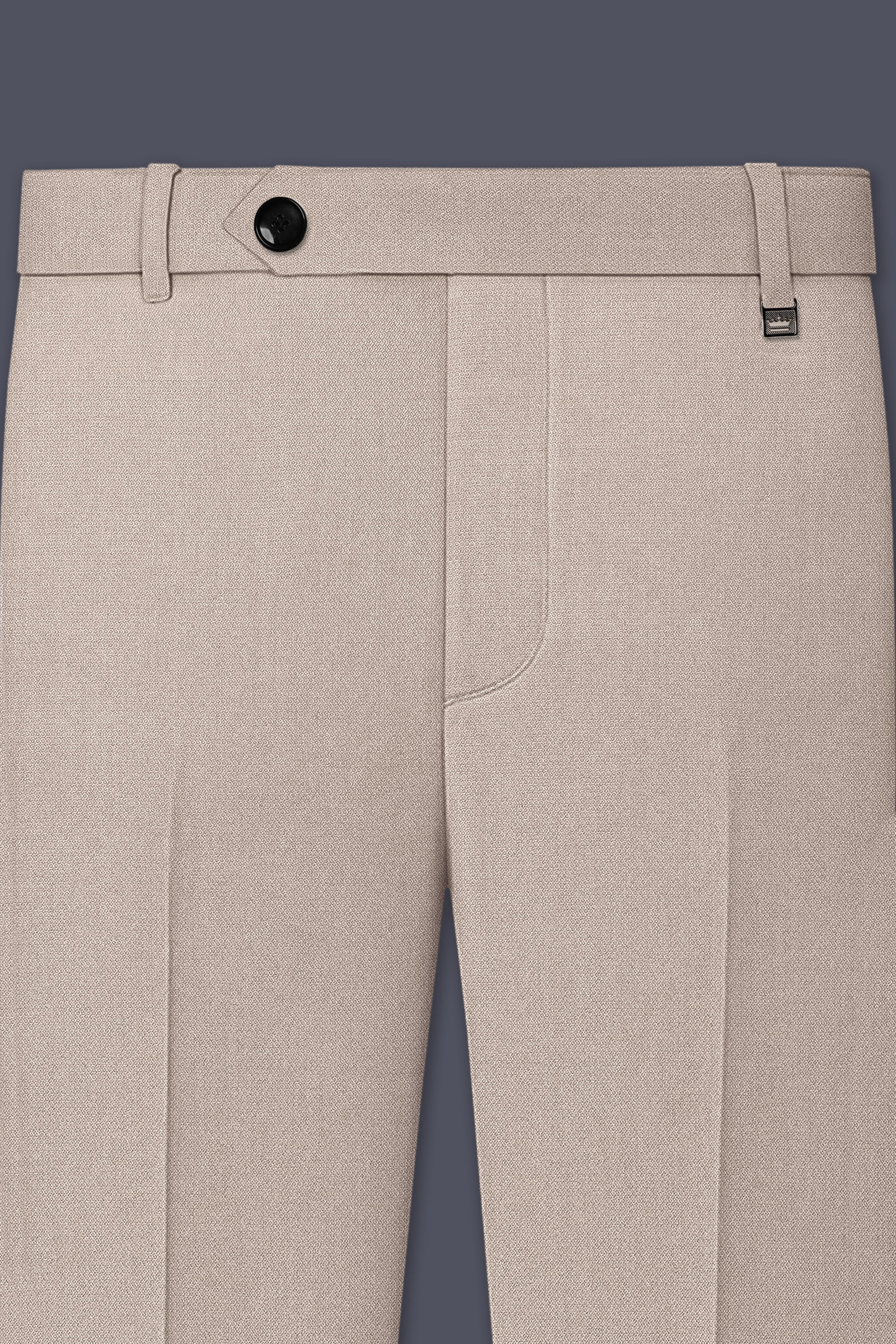 Vellum-Rodeo Cream Diamond Textured Wool Rich Slight Stretch Double Breasted Suit
