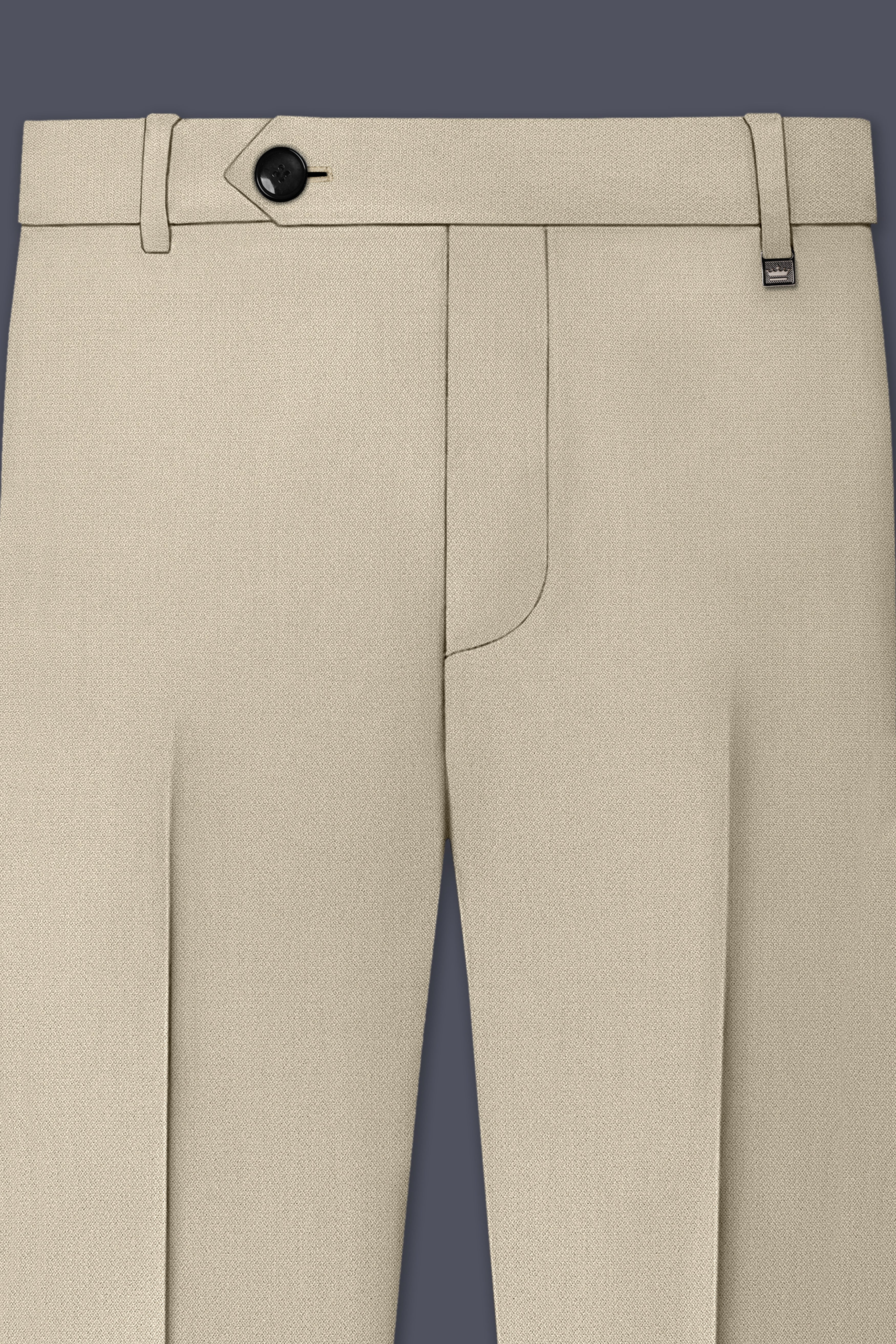 Vellum-Rodeo Cream Diamond Textured Wool Rich Slight Stretch Double Breasted Suit