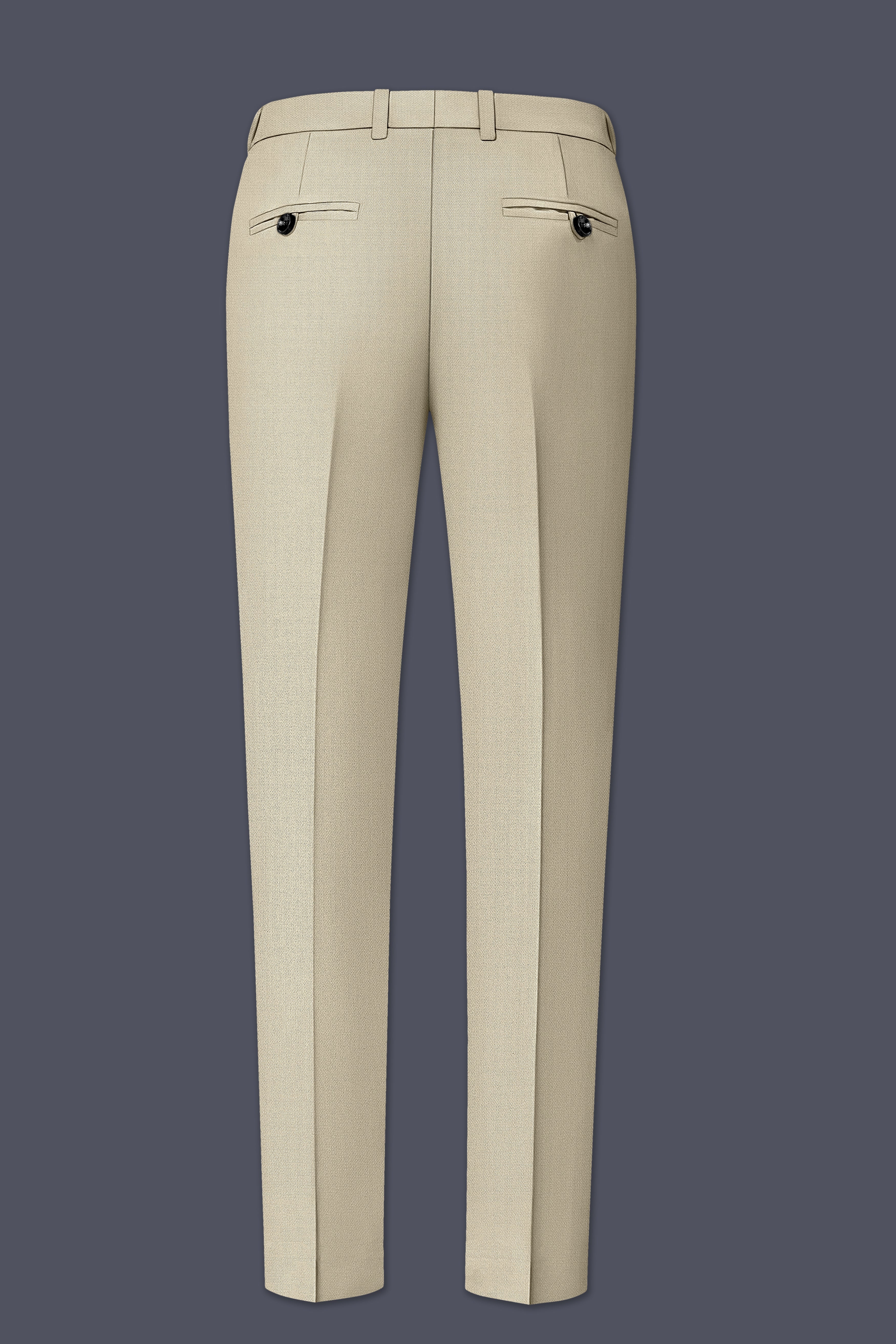 Vellum-Rodeo Cream Diamond Textured Wool Rich Slight Stretch Double Breasted Suit