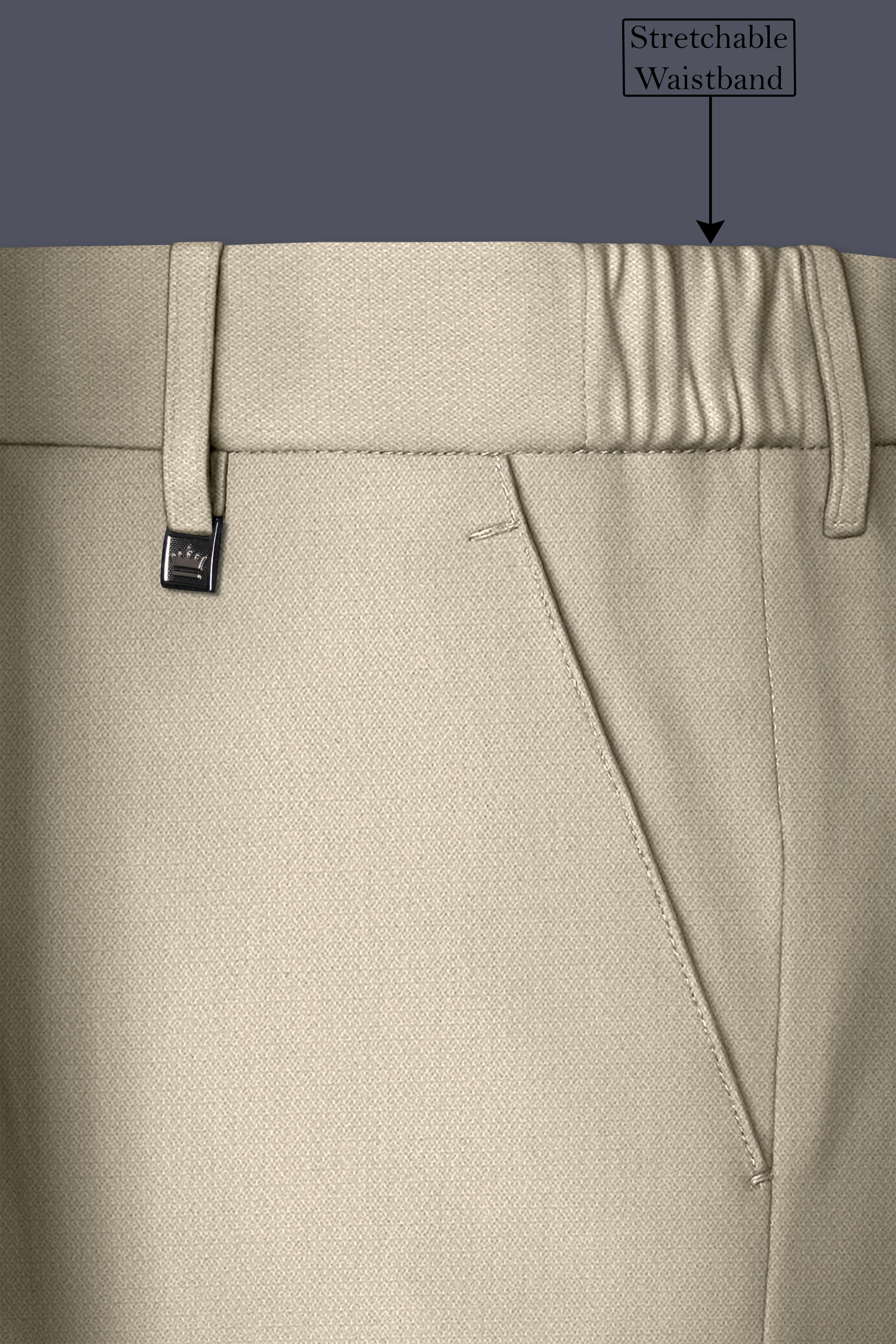 Vellum-Rodeo Cream Diamond Textured Wool Rich Slight Stretch Double Breasted Suit