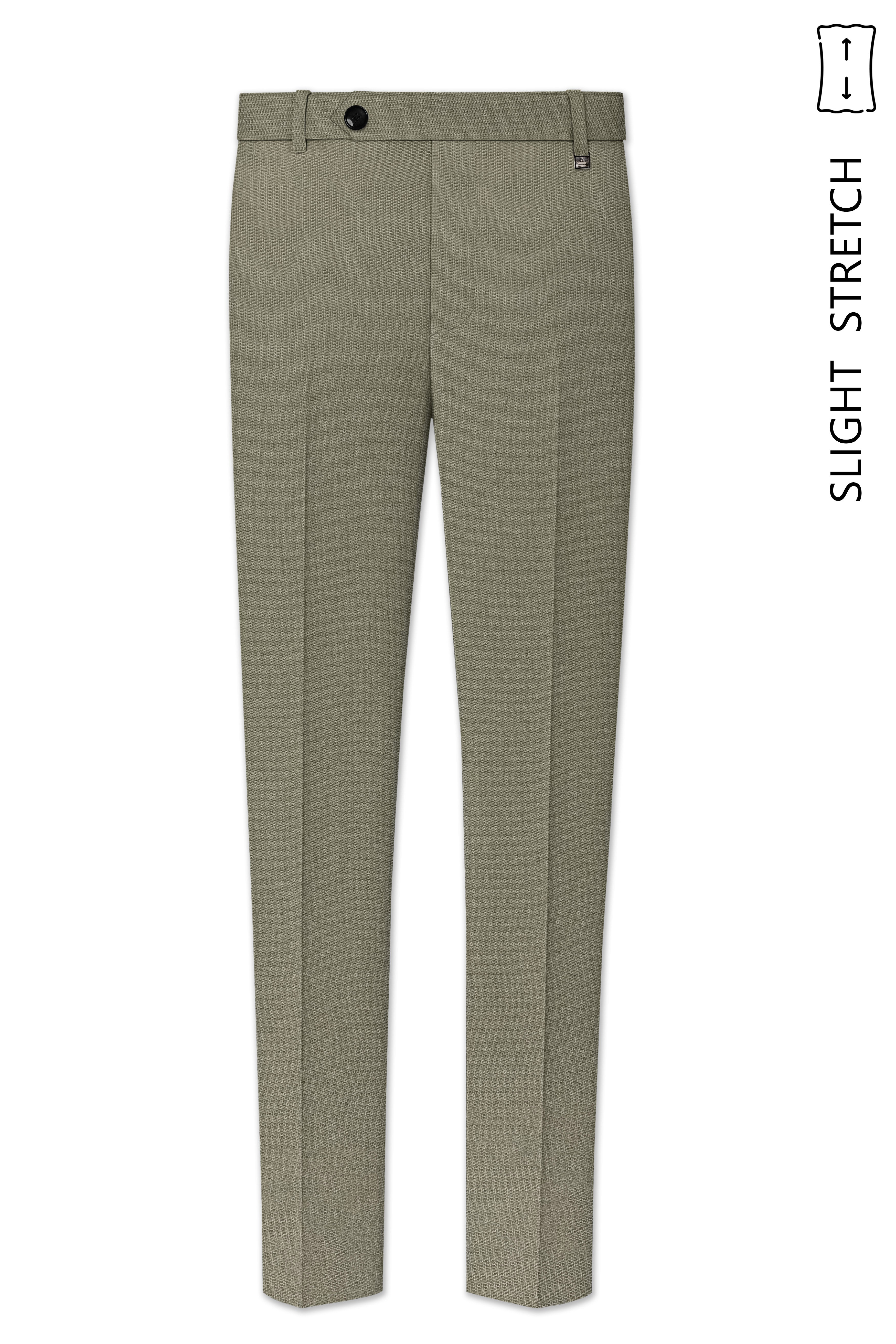 Verdo-Pablo Green Diamond Textured Wool Rich Slight Stretch Double Breasted Suit